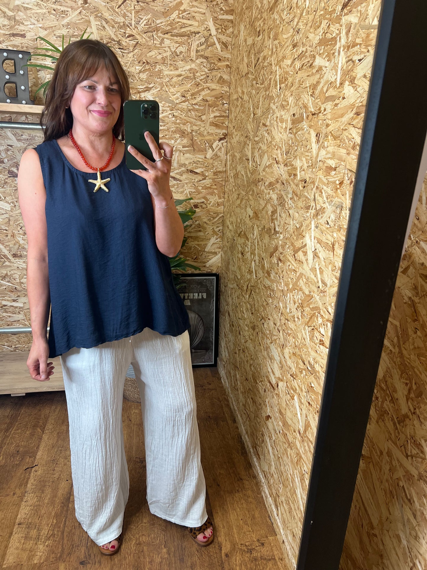 Ellie Button Back Top