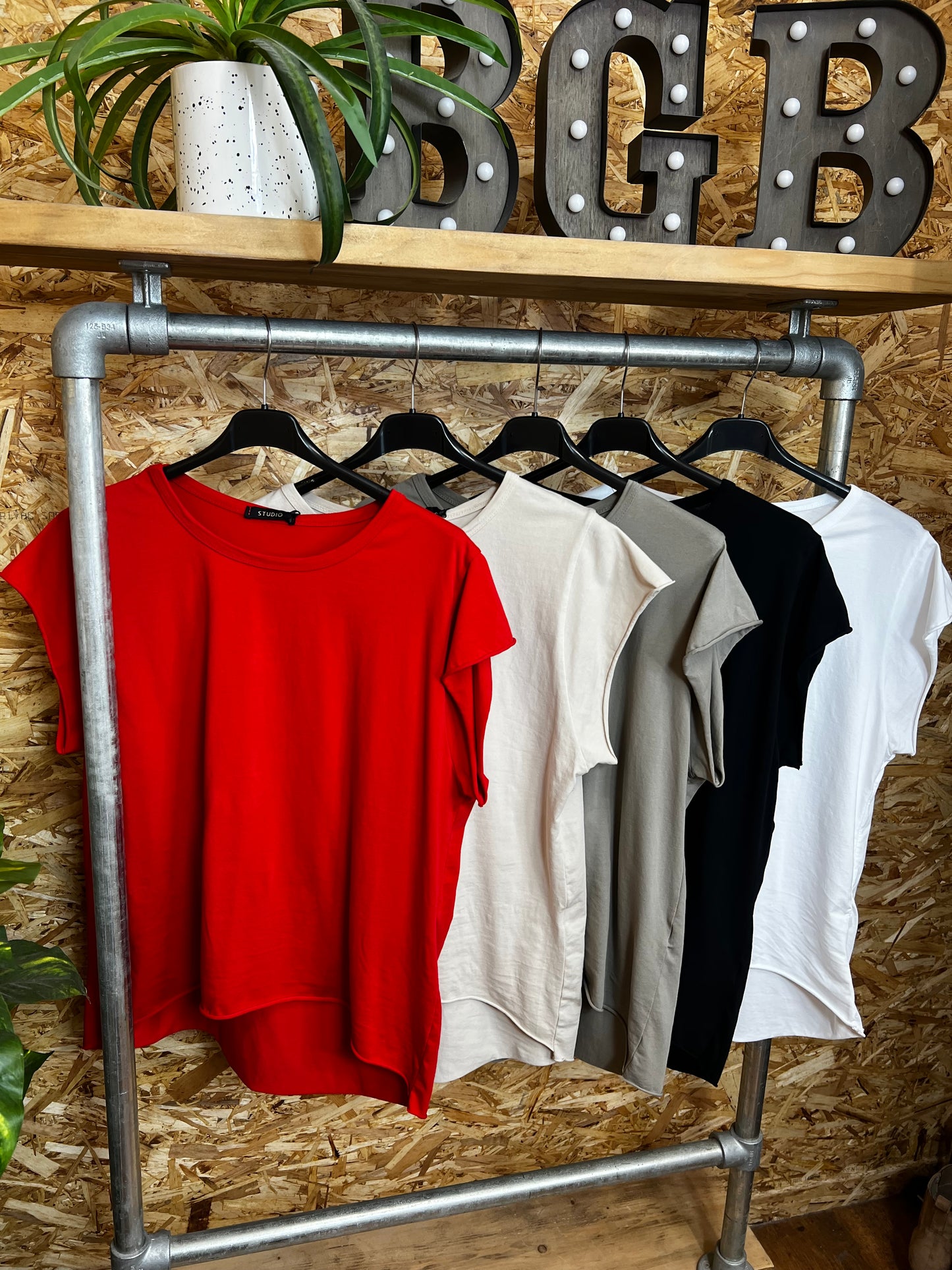 Basic Cap Sleeve T-Shirt