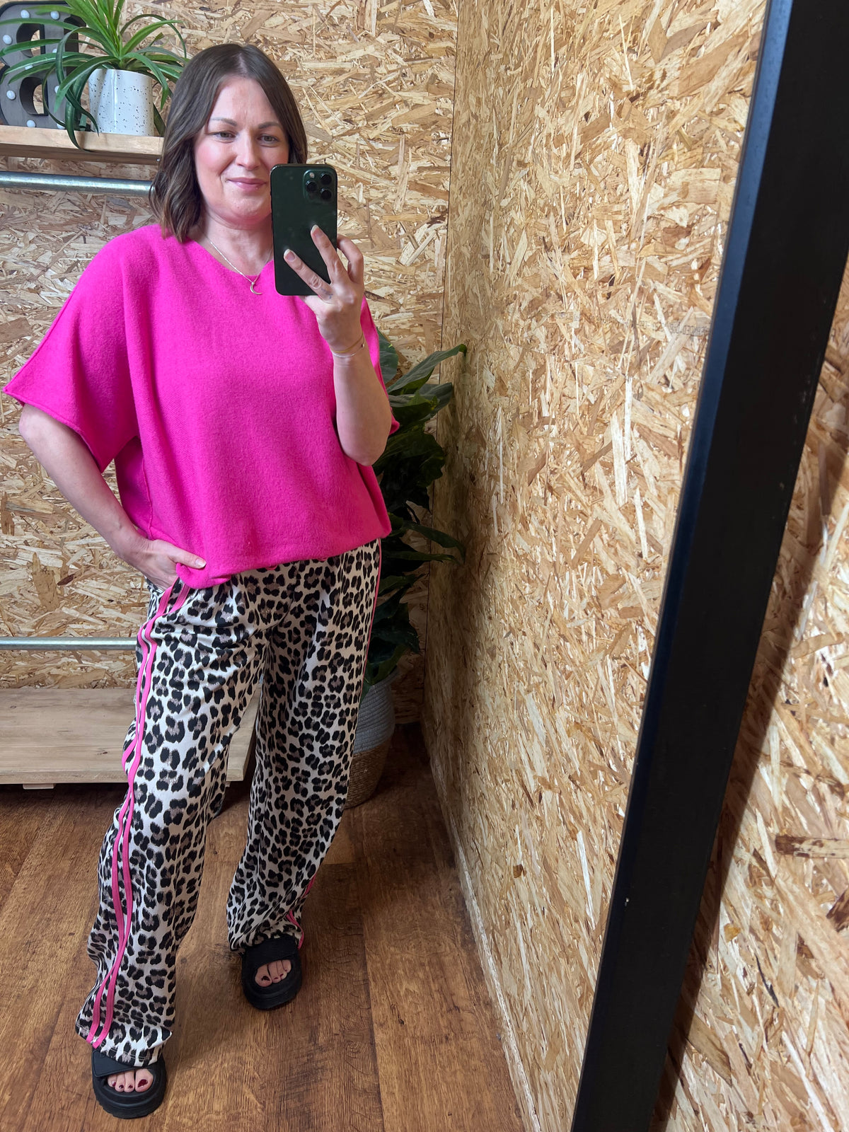 Stripe Leopard Joggers