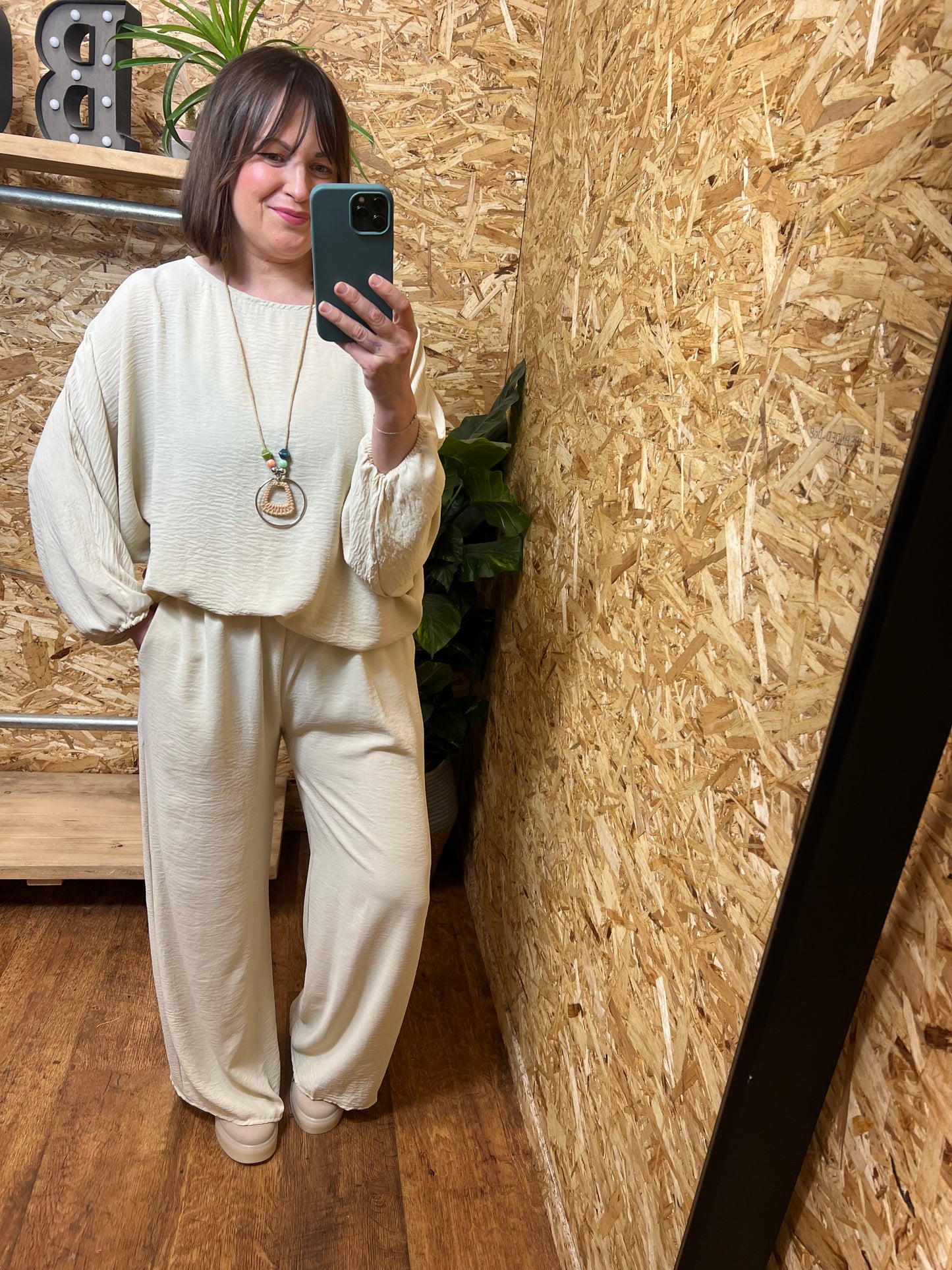 Ebony Bubble Hem Top