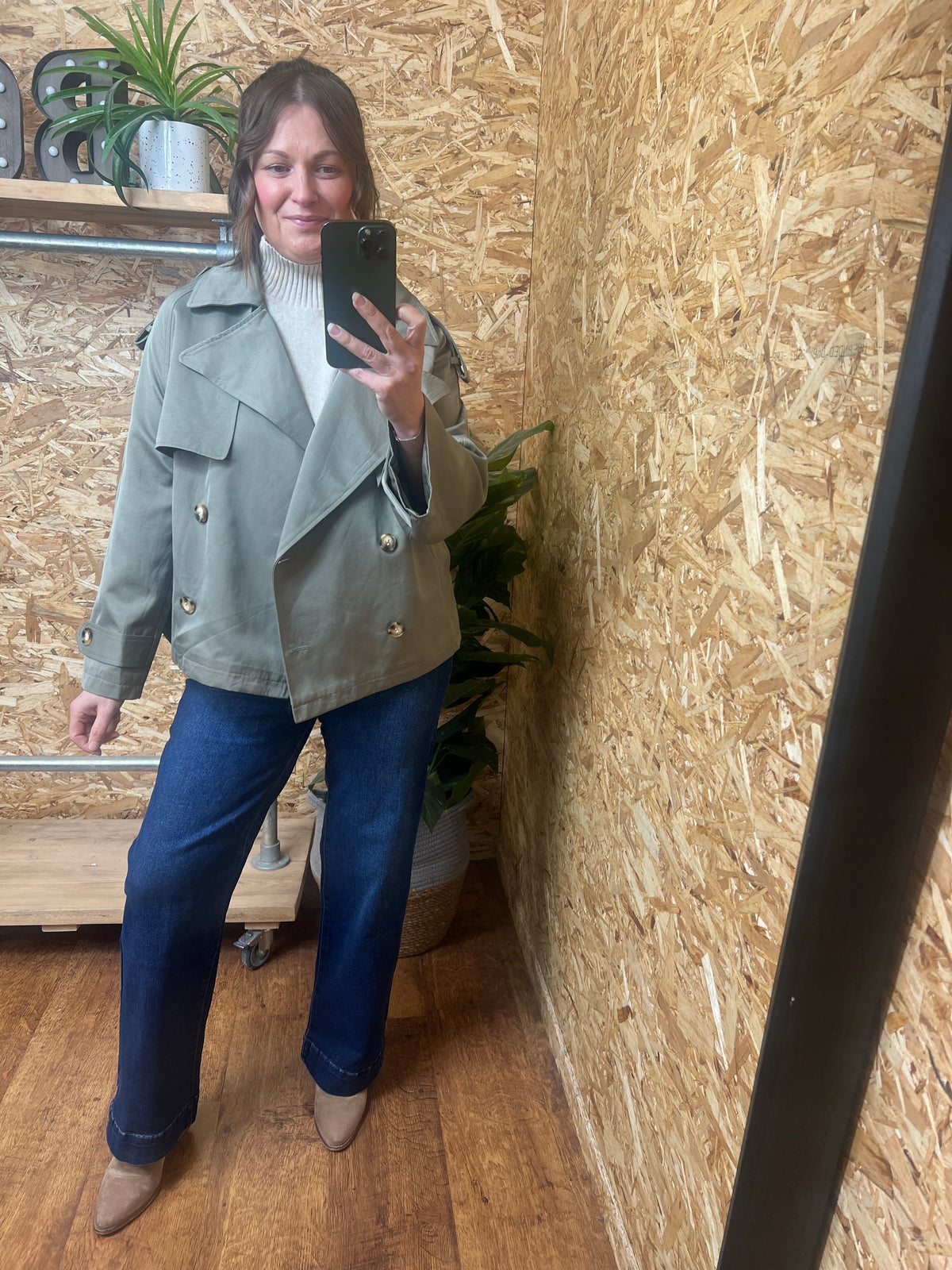 Short Belted Trench