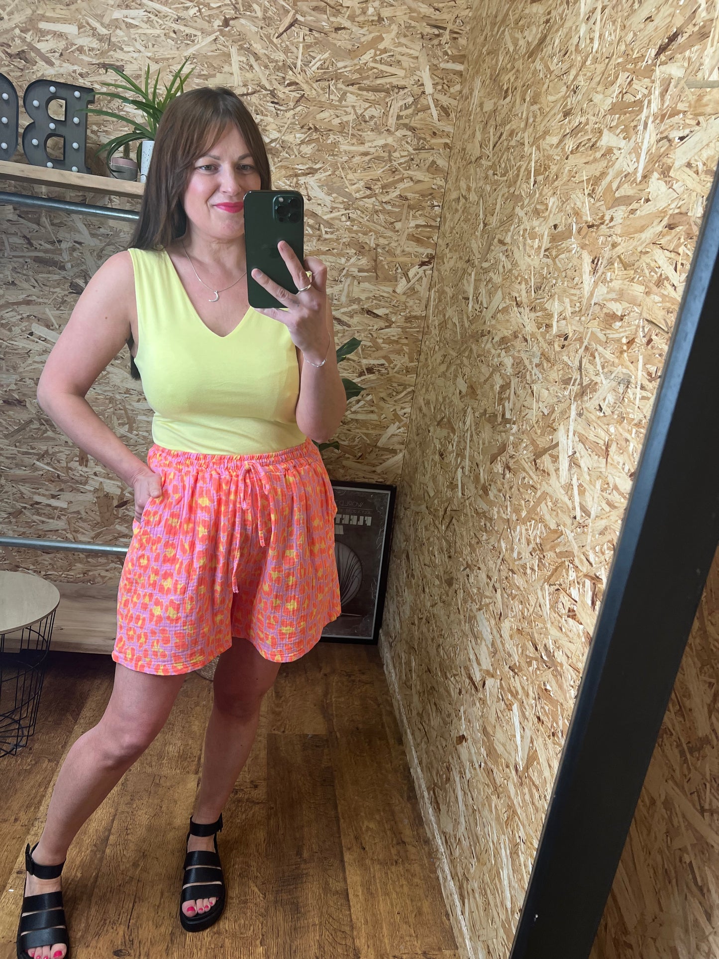Neon Leopard Shorts
