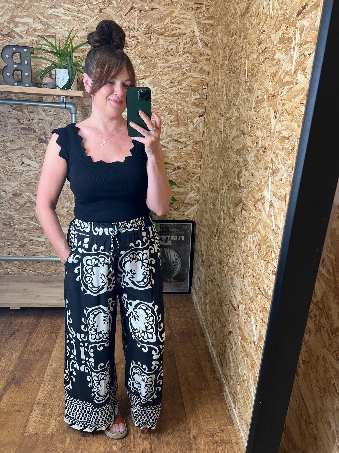 Tile Print Trousers
