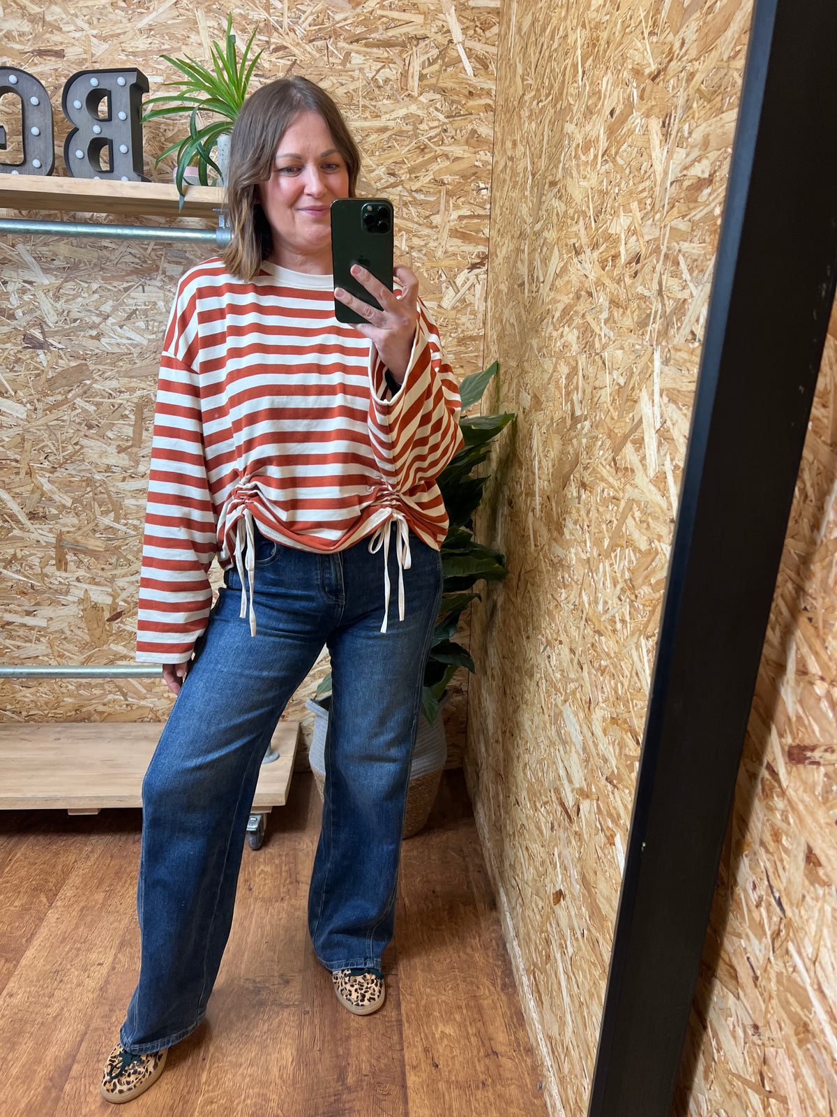 Ruched Front Sweatshirt