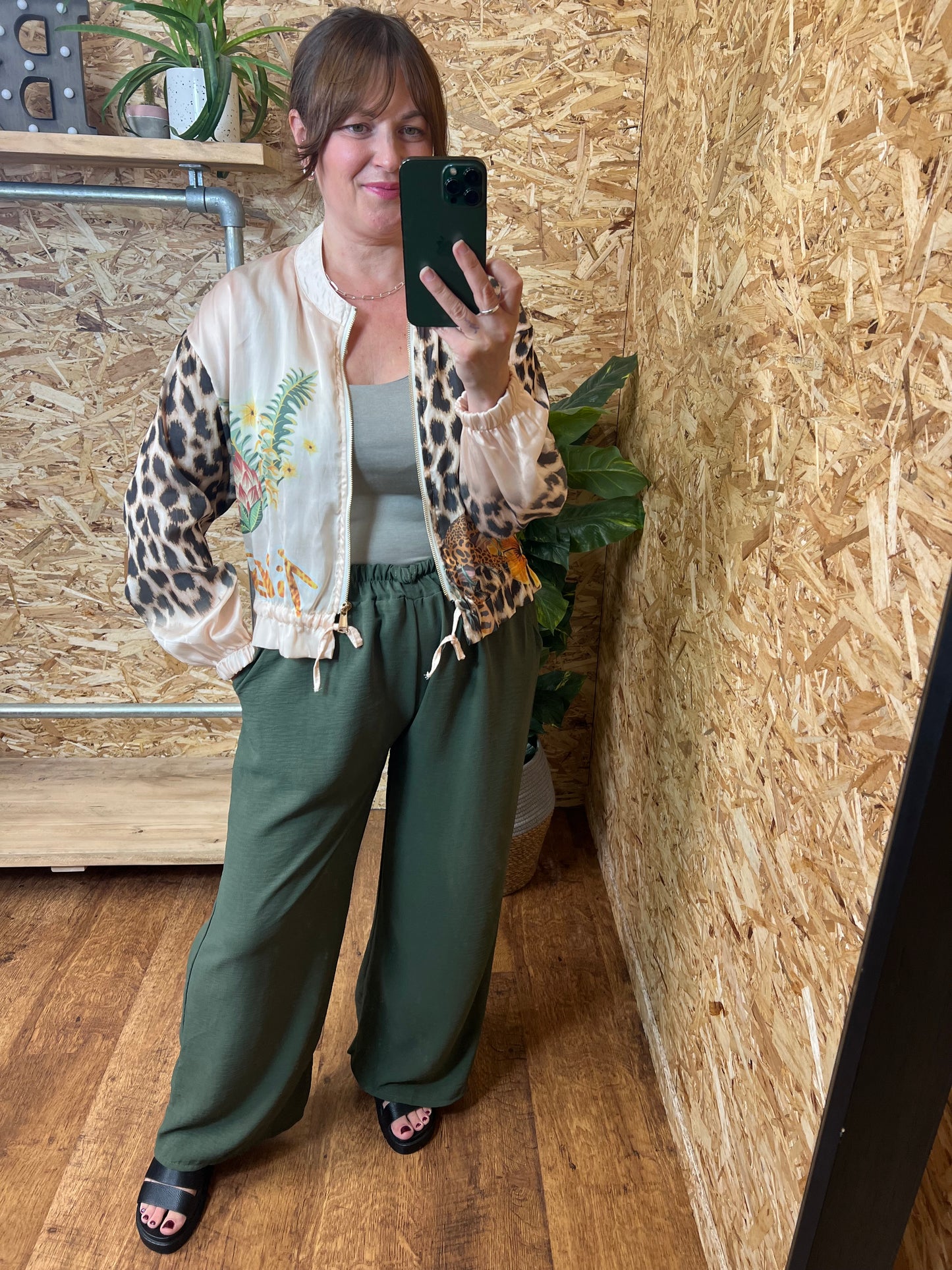Jungle Print Bomber