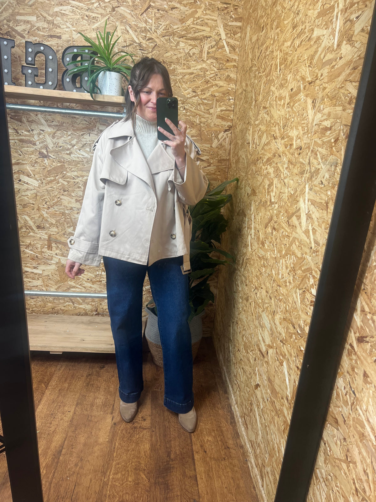 Short Belted Trench