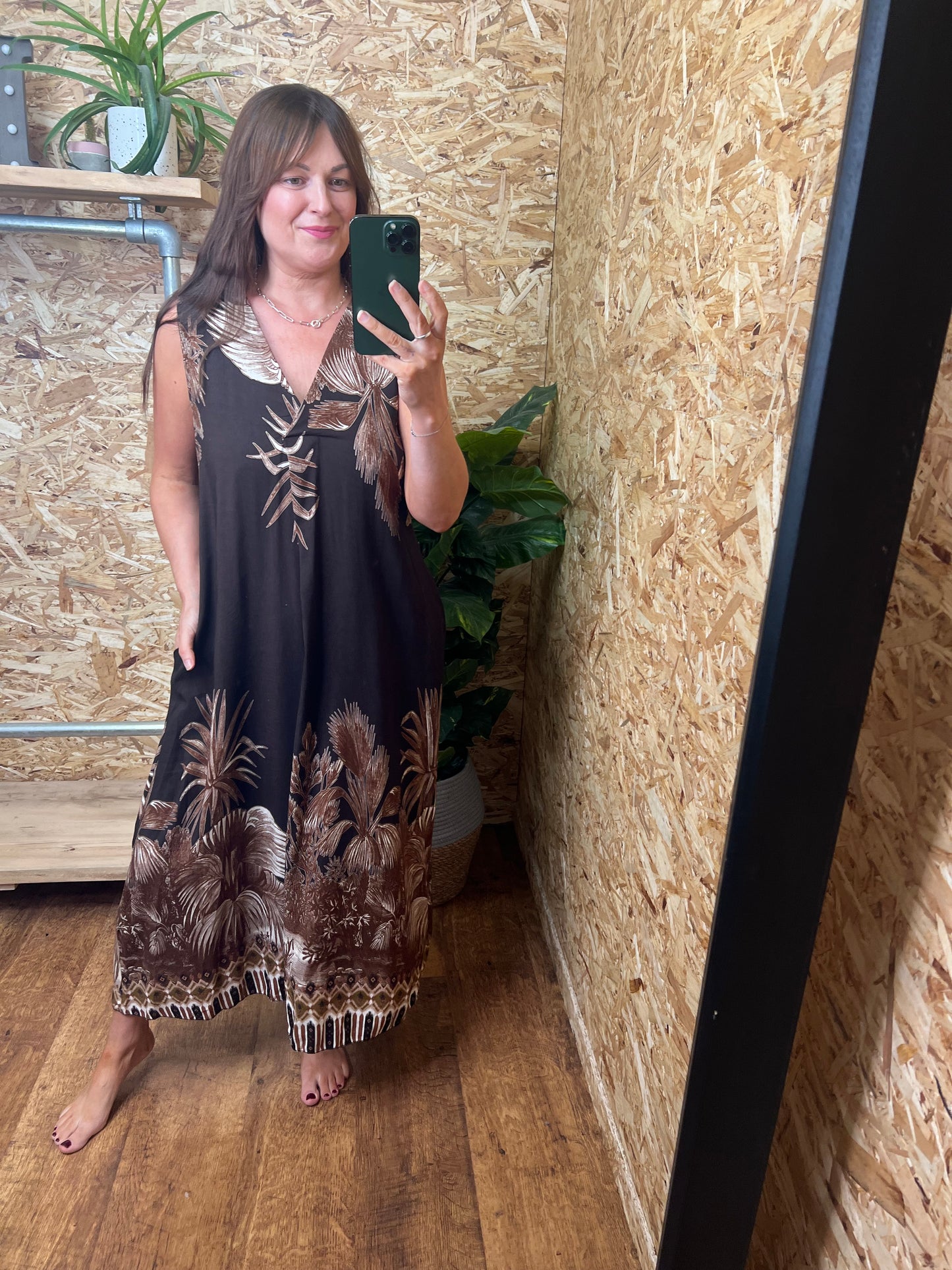 Botanical Print Dress