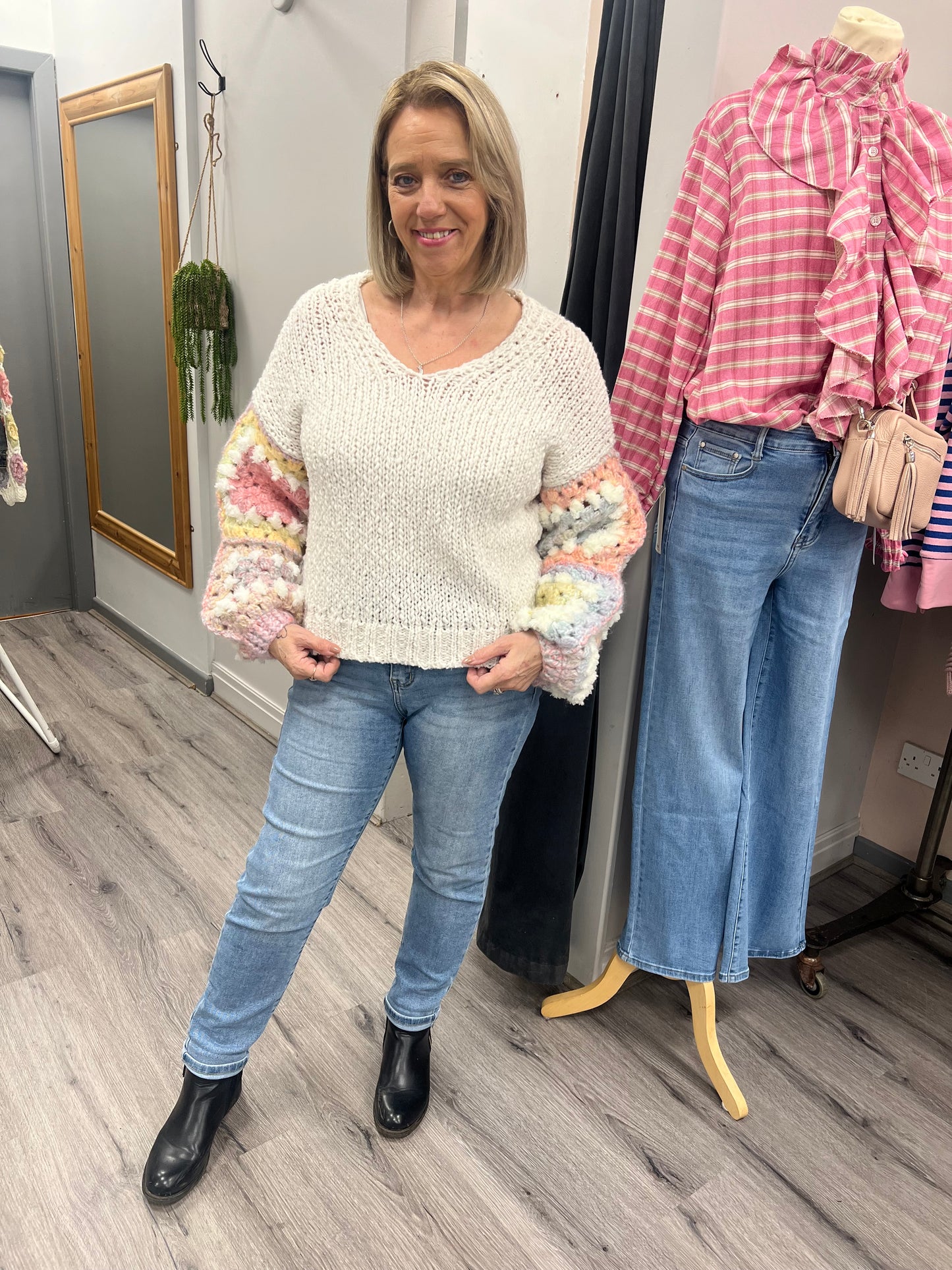 Crochet Sleeve Knit