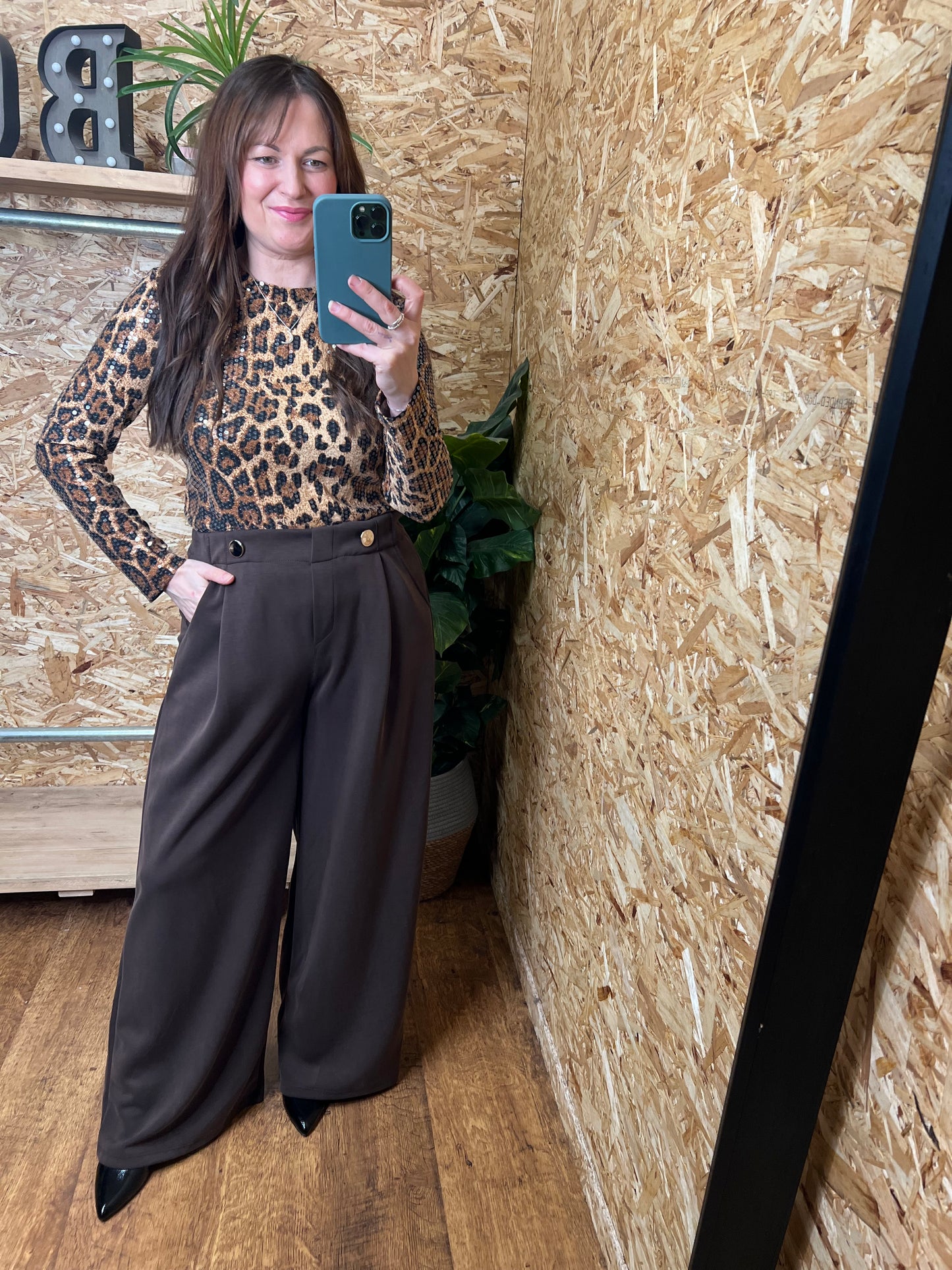 Gold Button Trousers