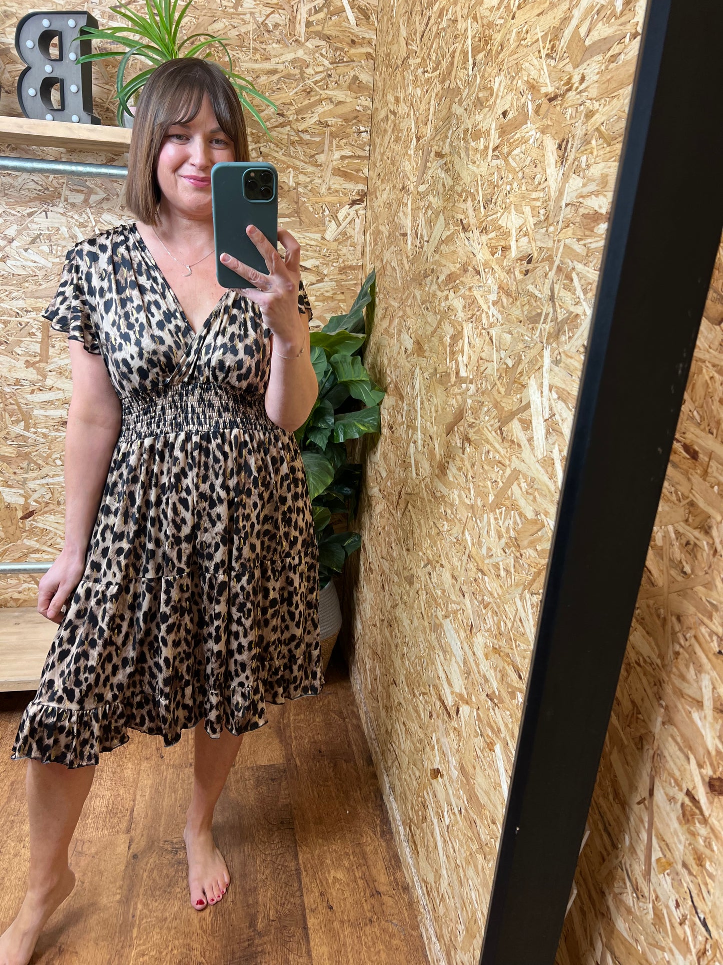 Slinky Animal Print Dress