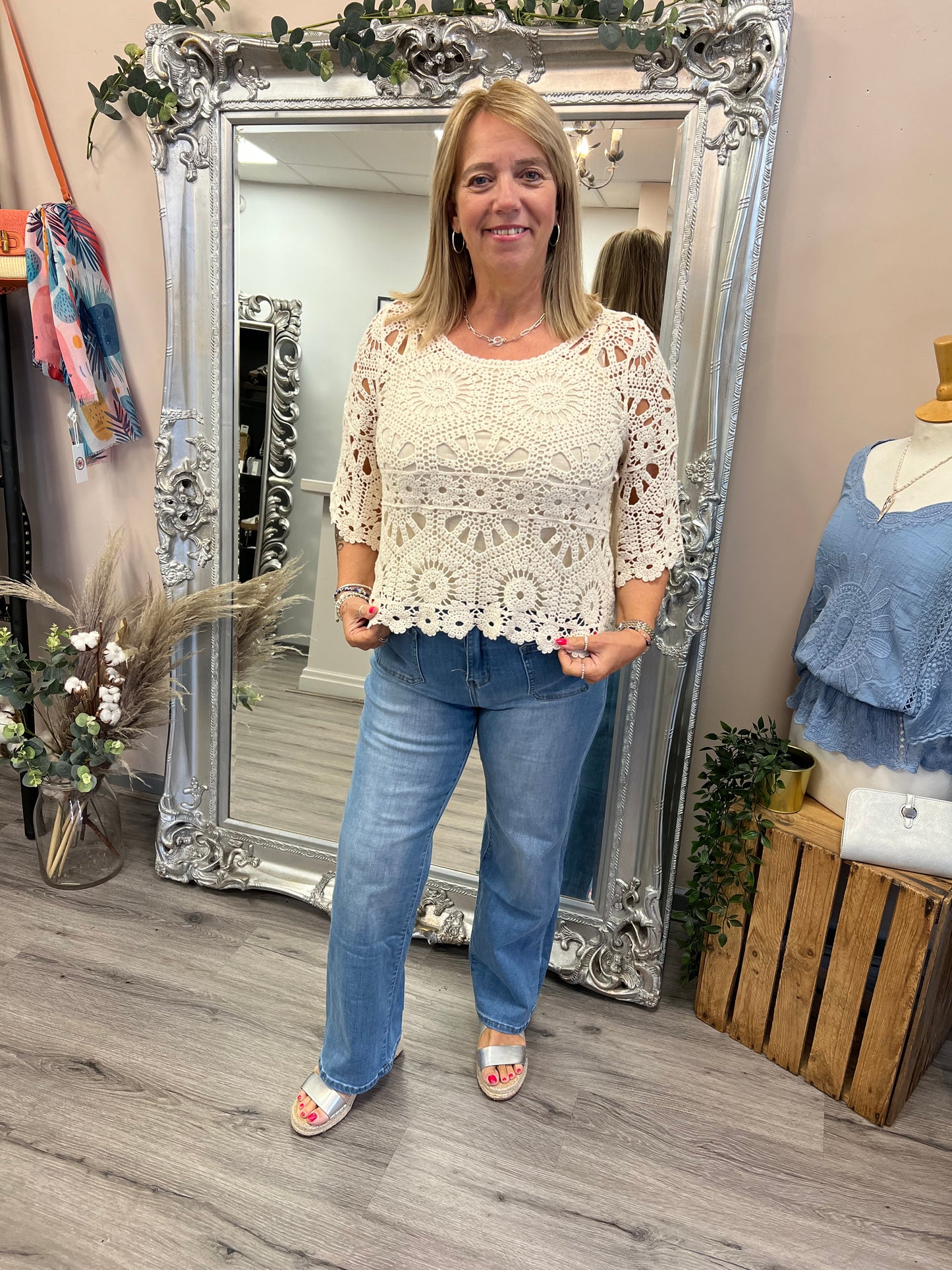 Anna Crochet Top