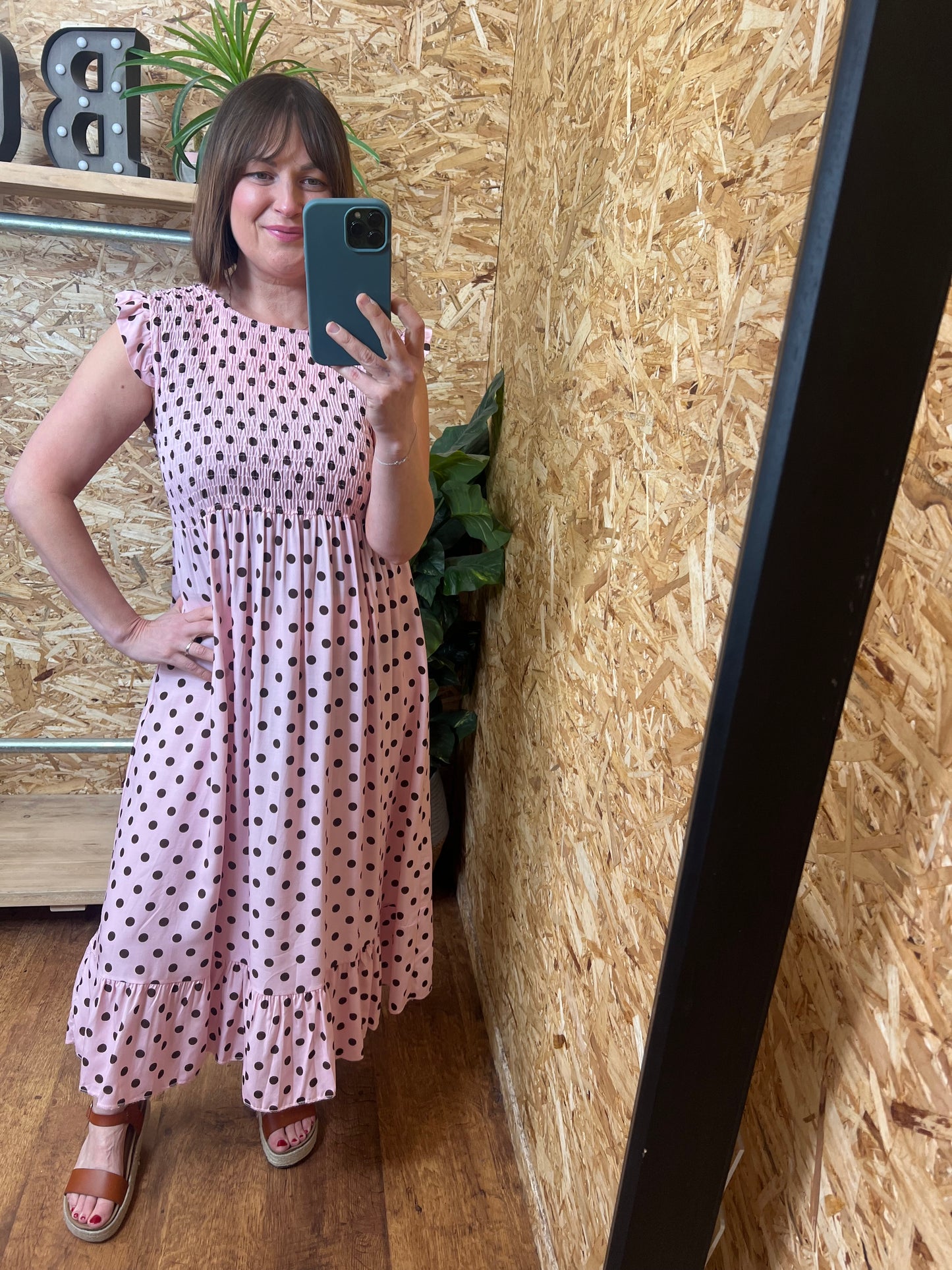 Polka Dot Midi Dress