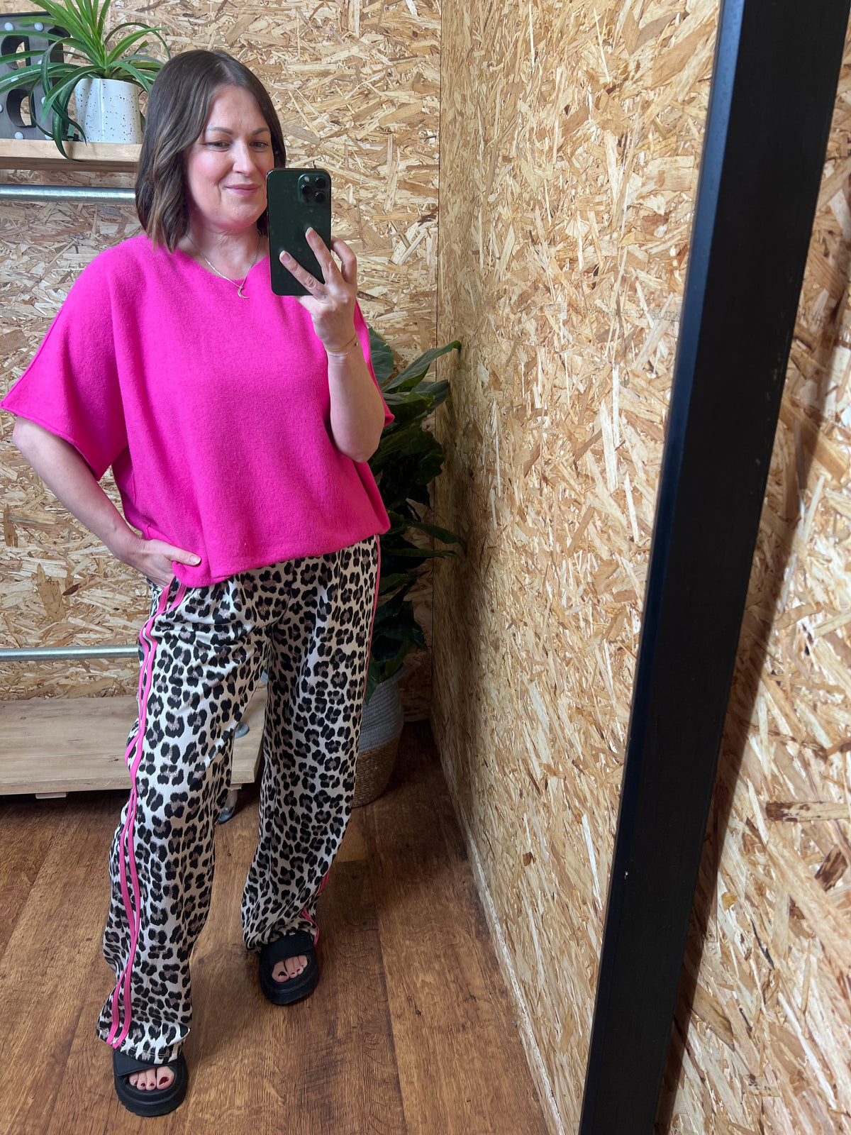 Stripe Leopard Joggers