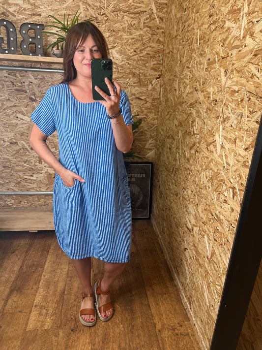 Stripe Cotton Dress