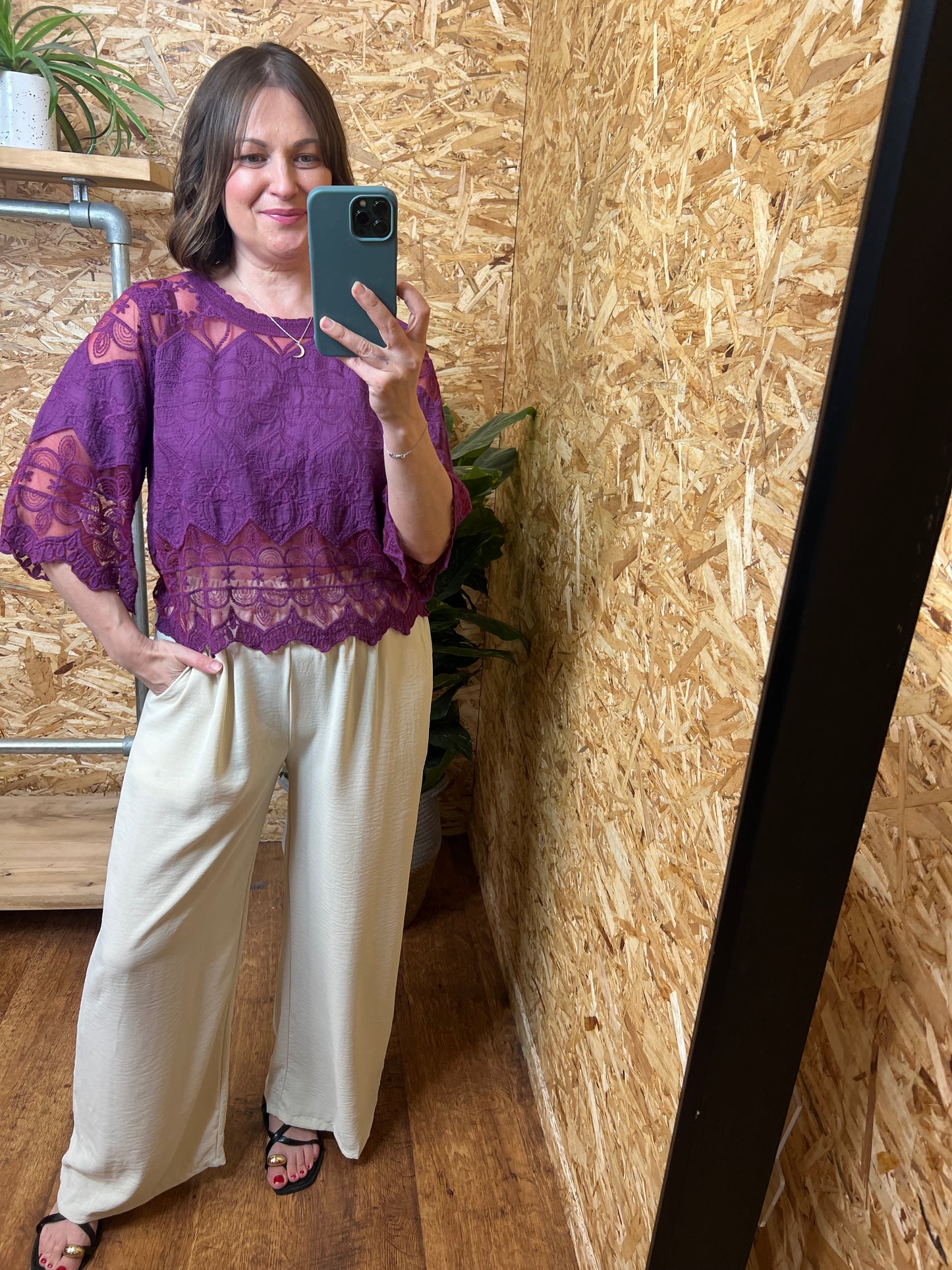 Lace Panel Top