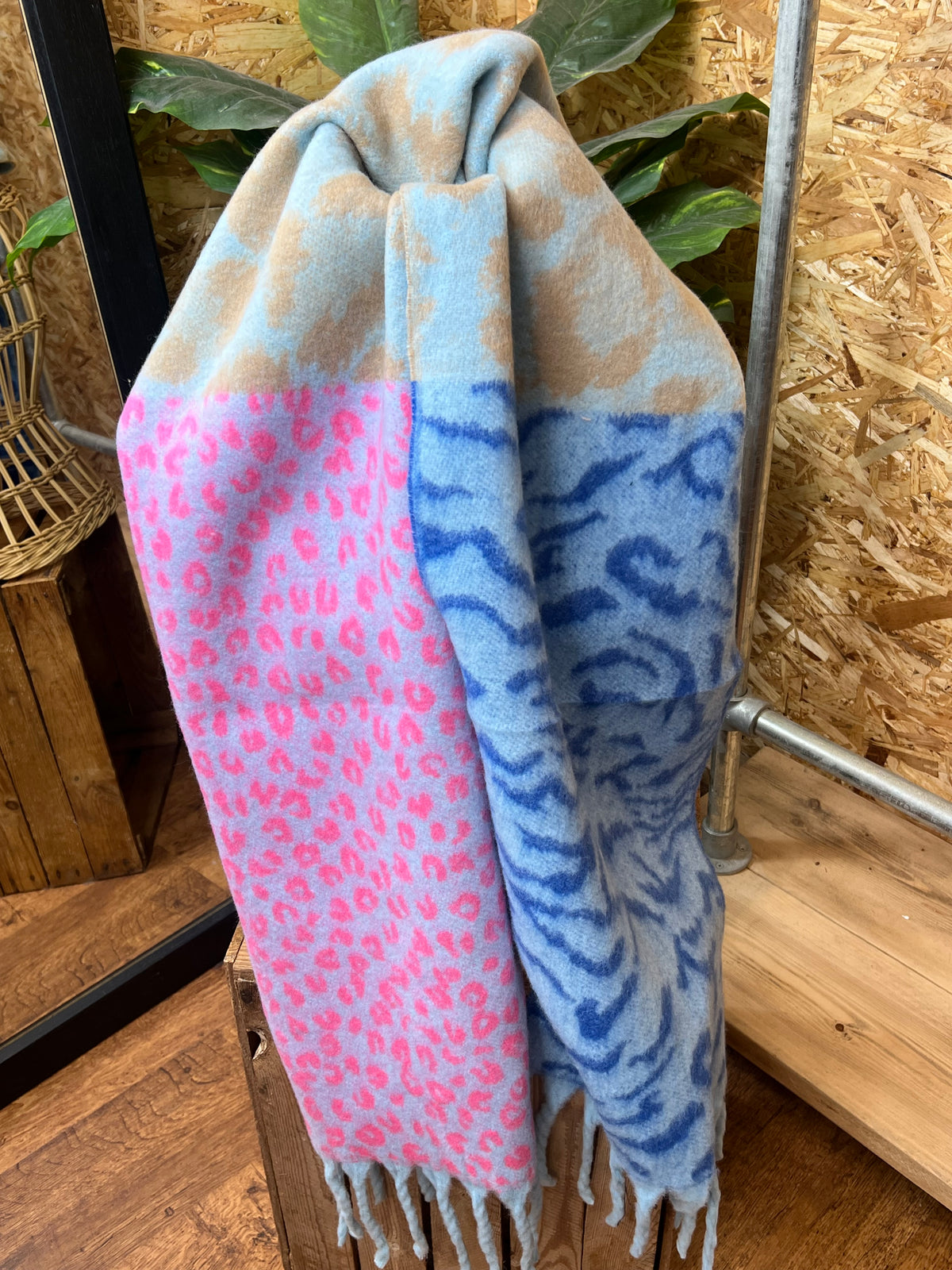 Chunky Animal Print Scarf