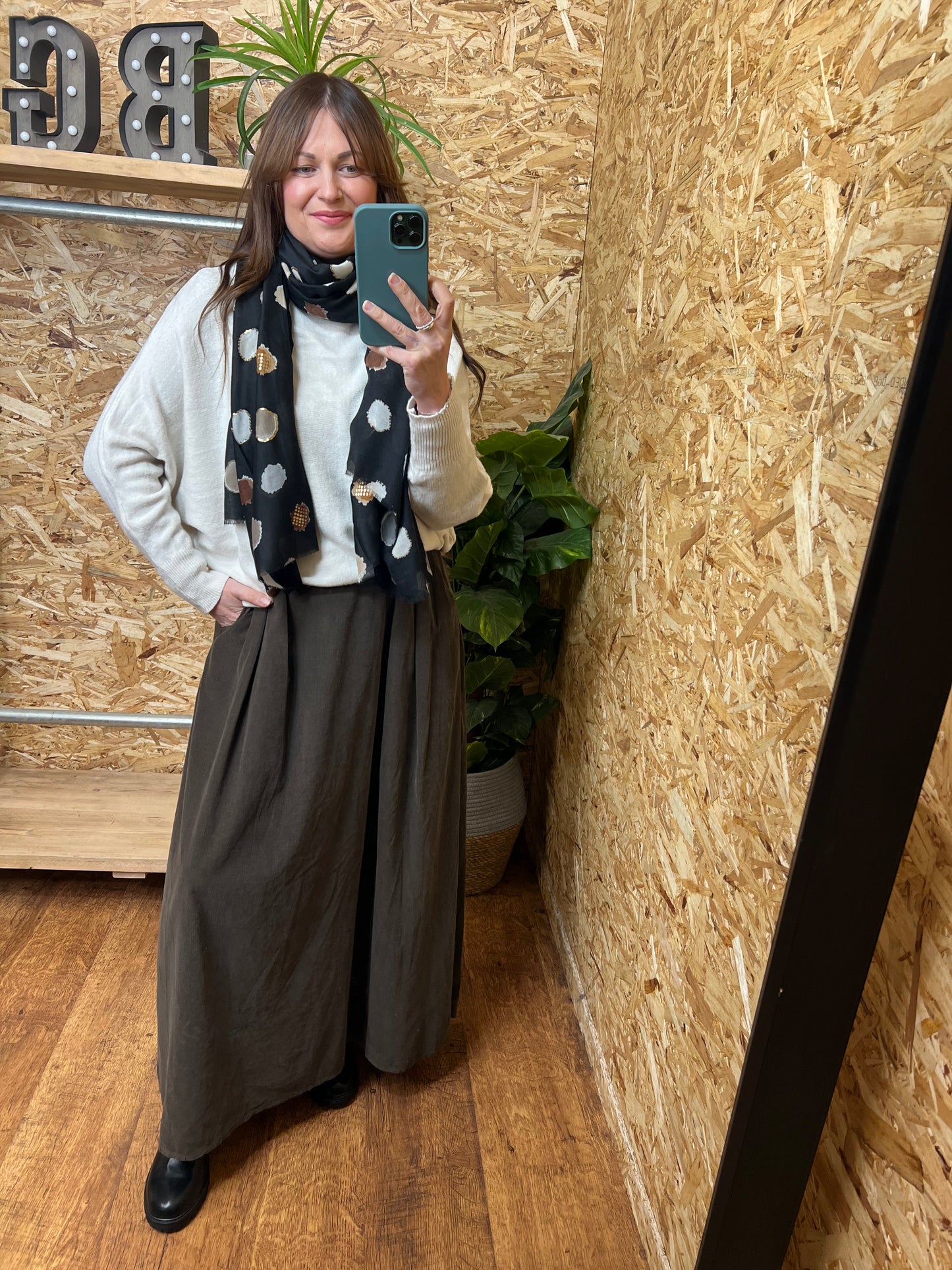 Needlecord Maxi Skirt