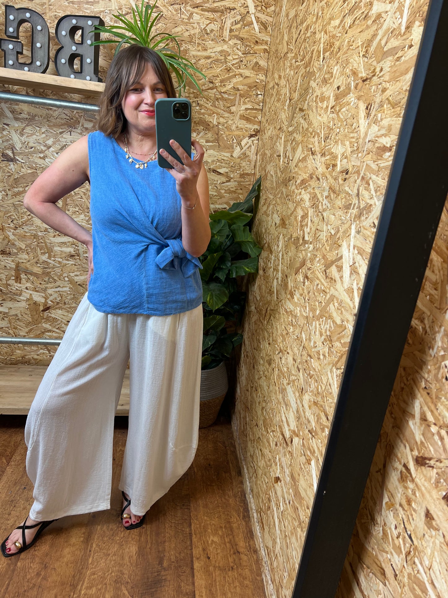 Nola Tie Front Top
