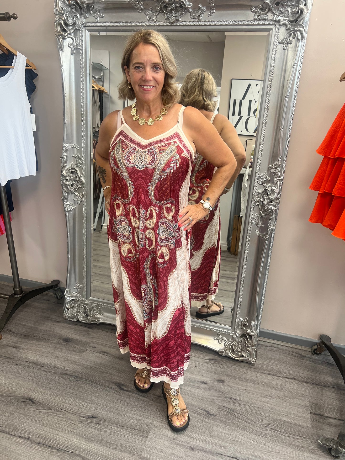 Paisley Strappy Dress
