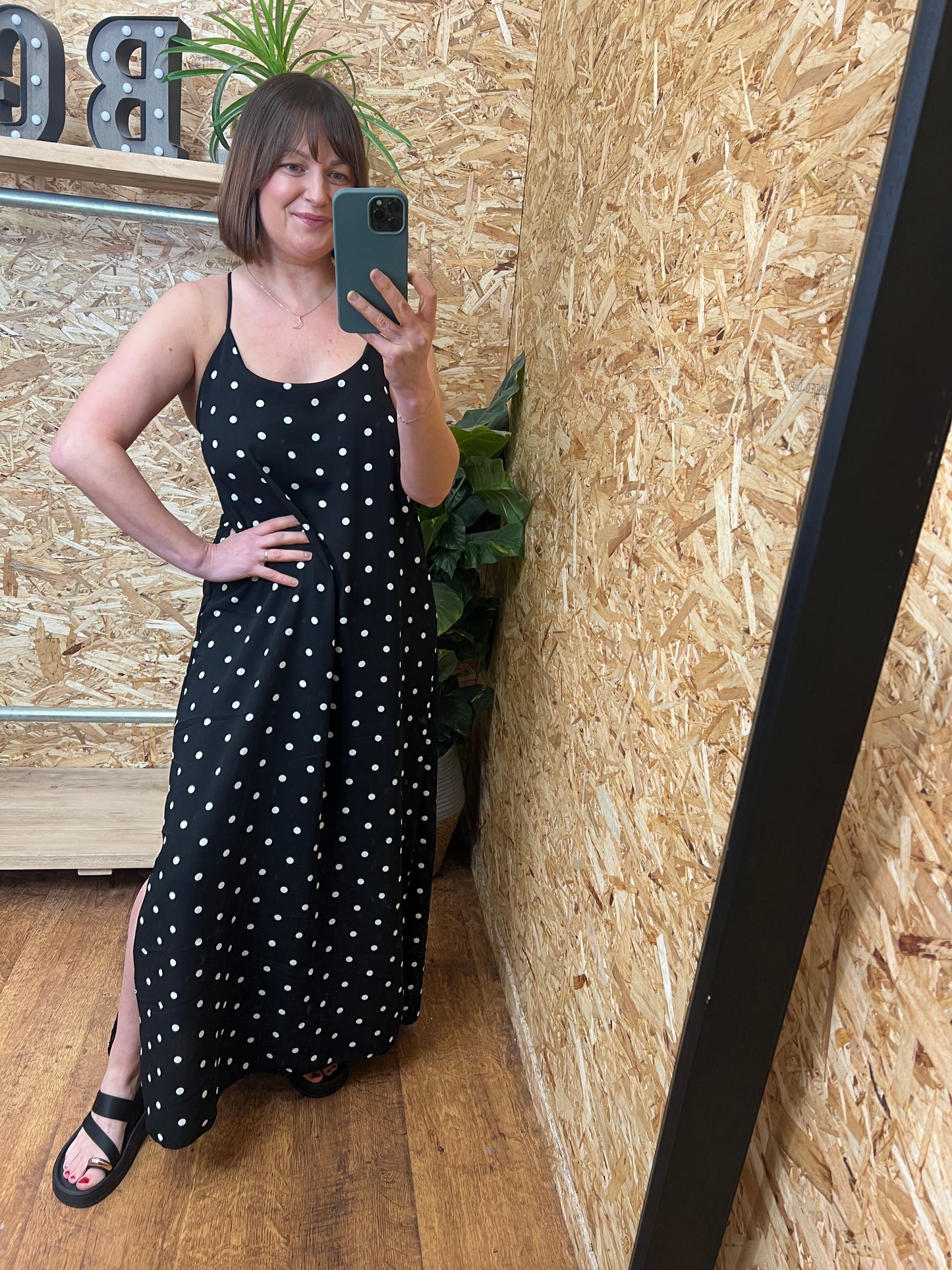 Polka Dot Slip Dress