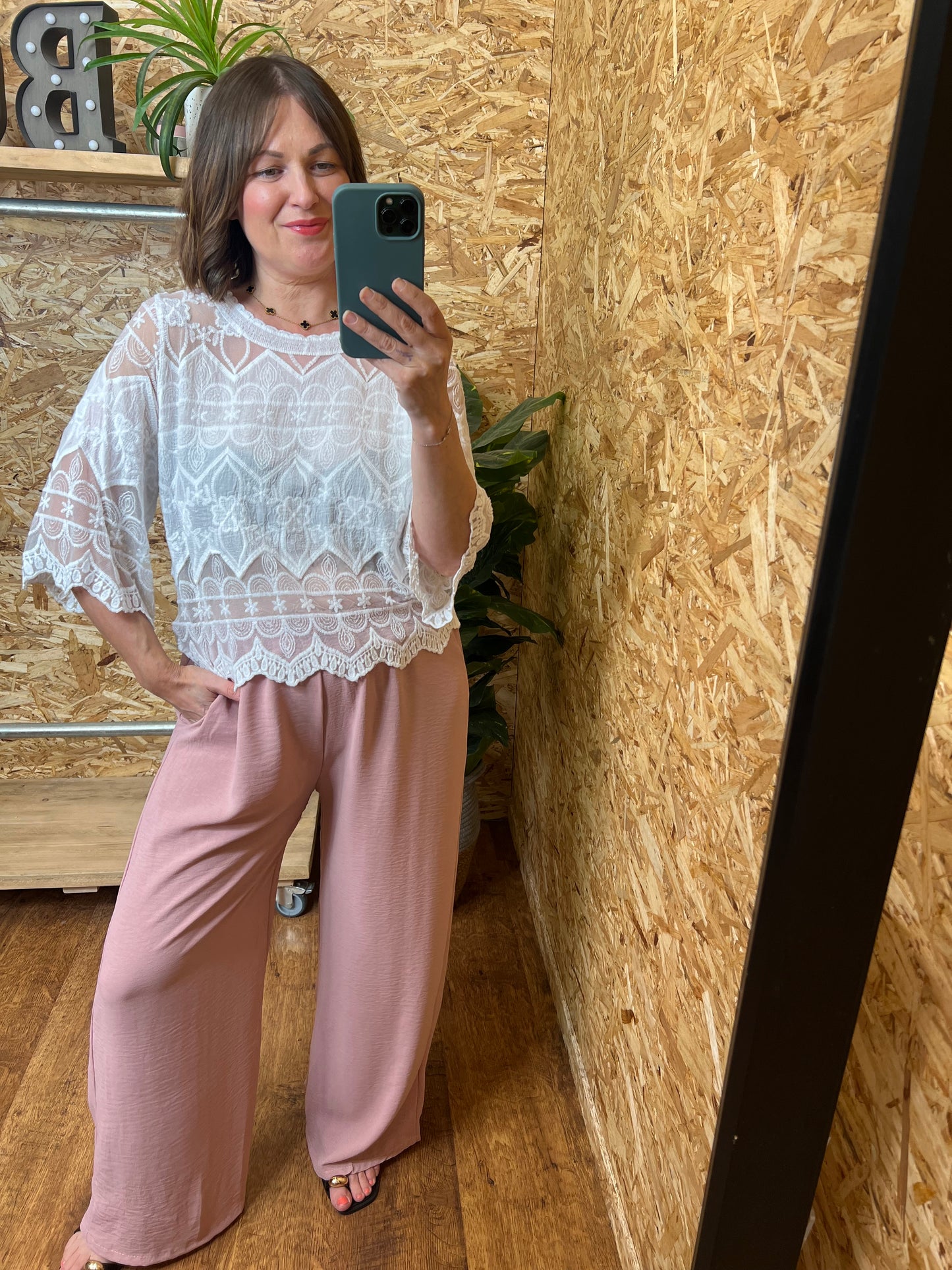 Lace Panel Top