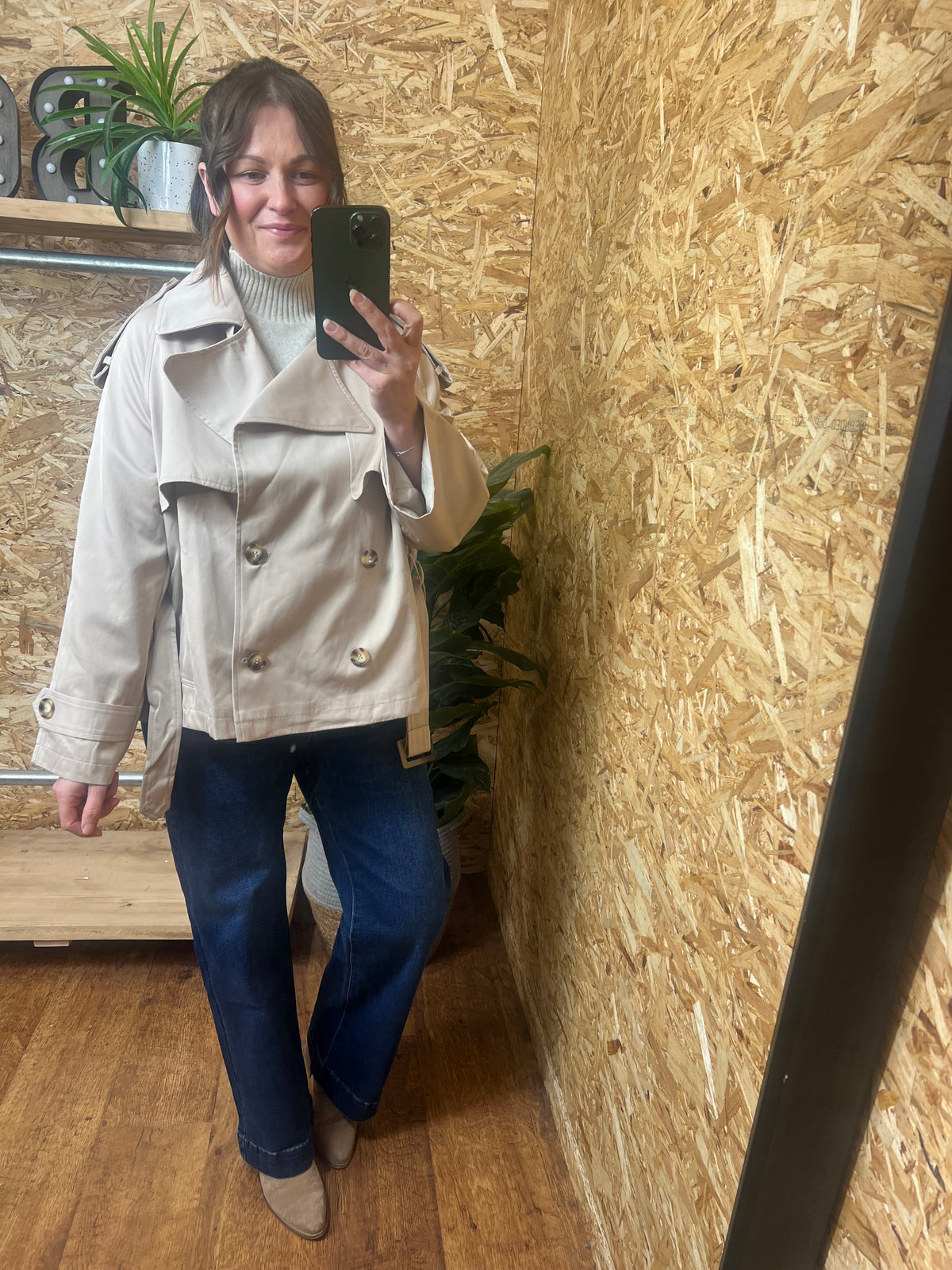 Short Belted Trench