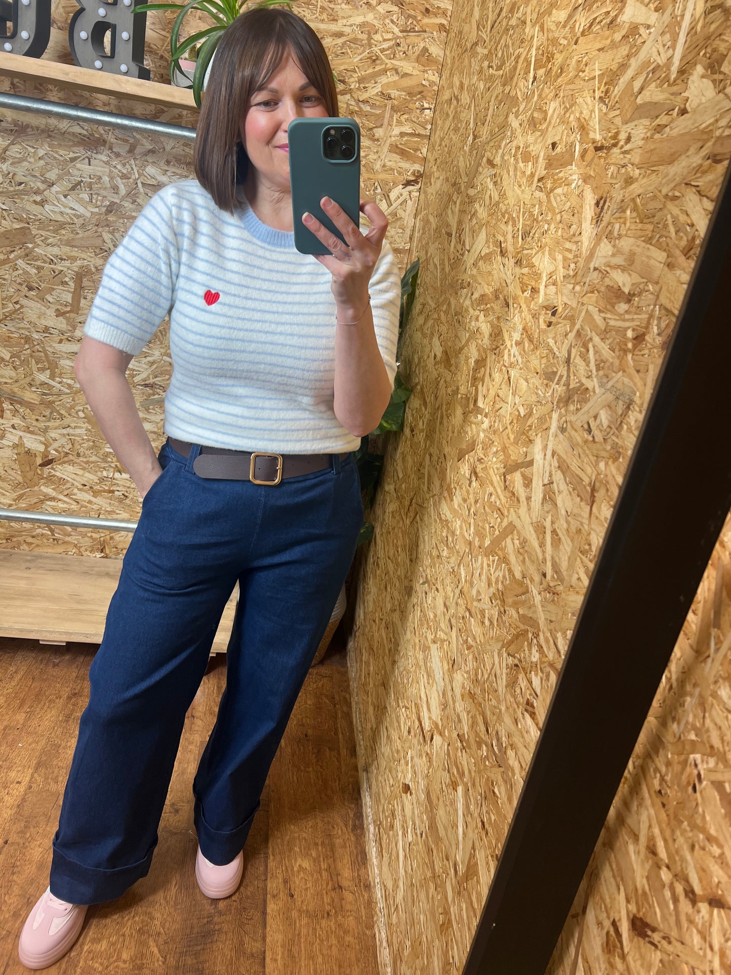 Stretch Denim Trousers