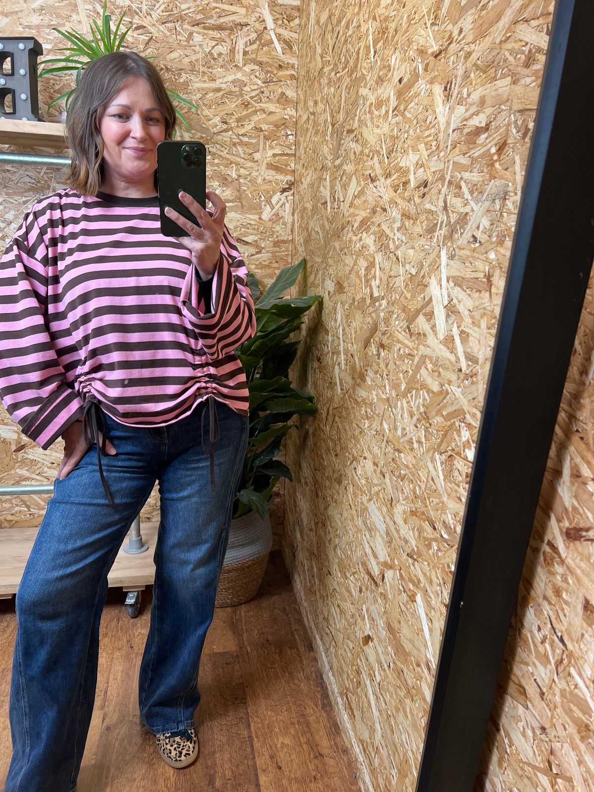 Ruched Front Sweatshirt