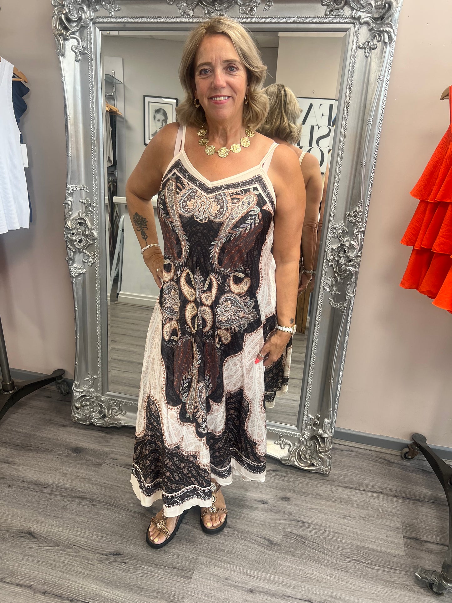 Paisley Strappy Dress