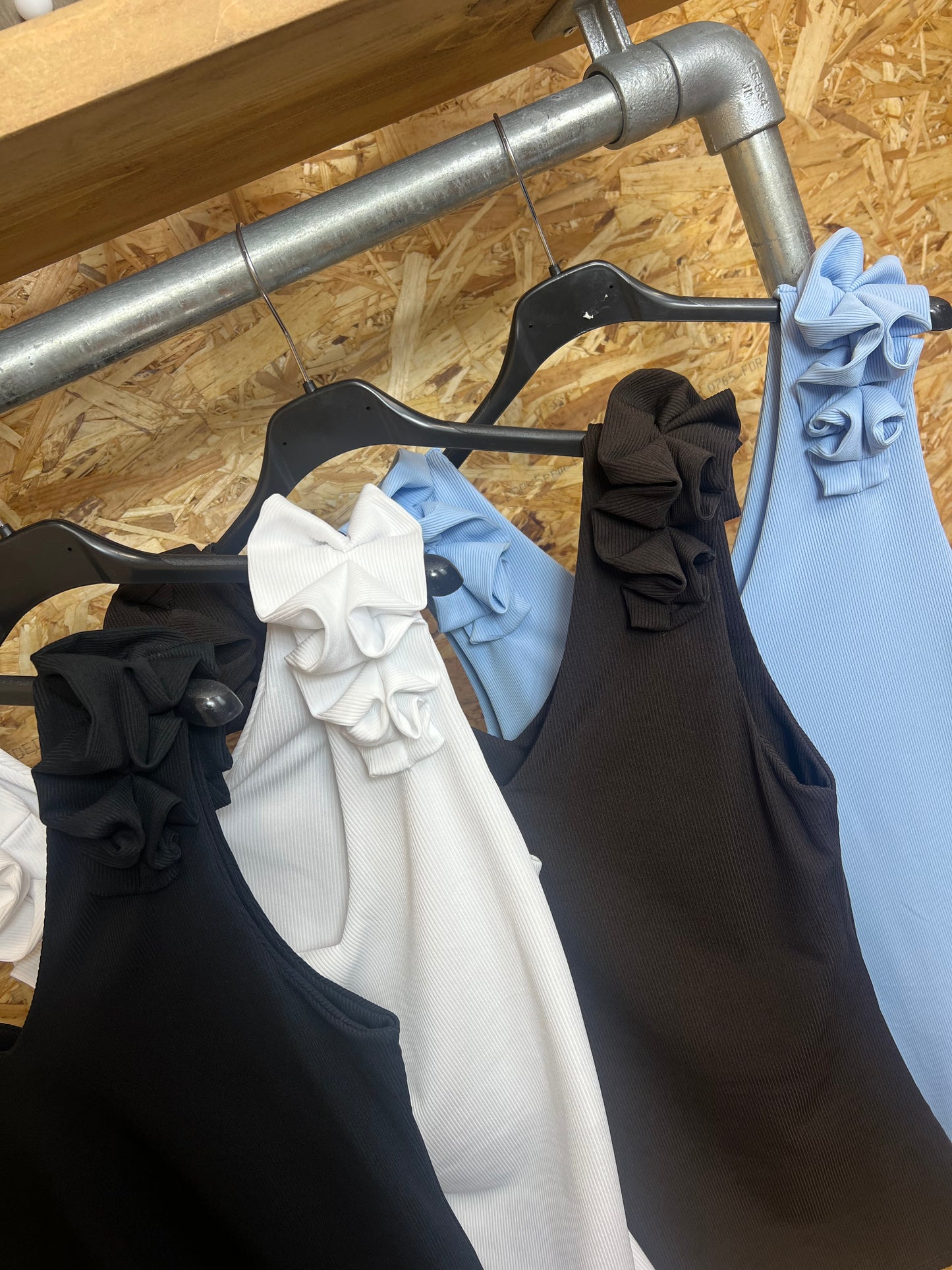 Ruffle Shoulder Vest