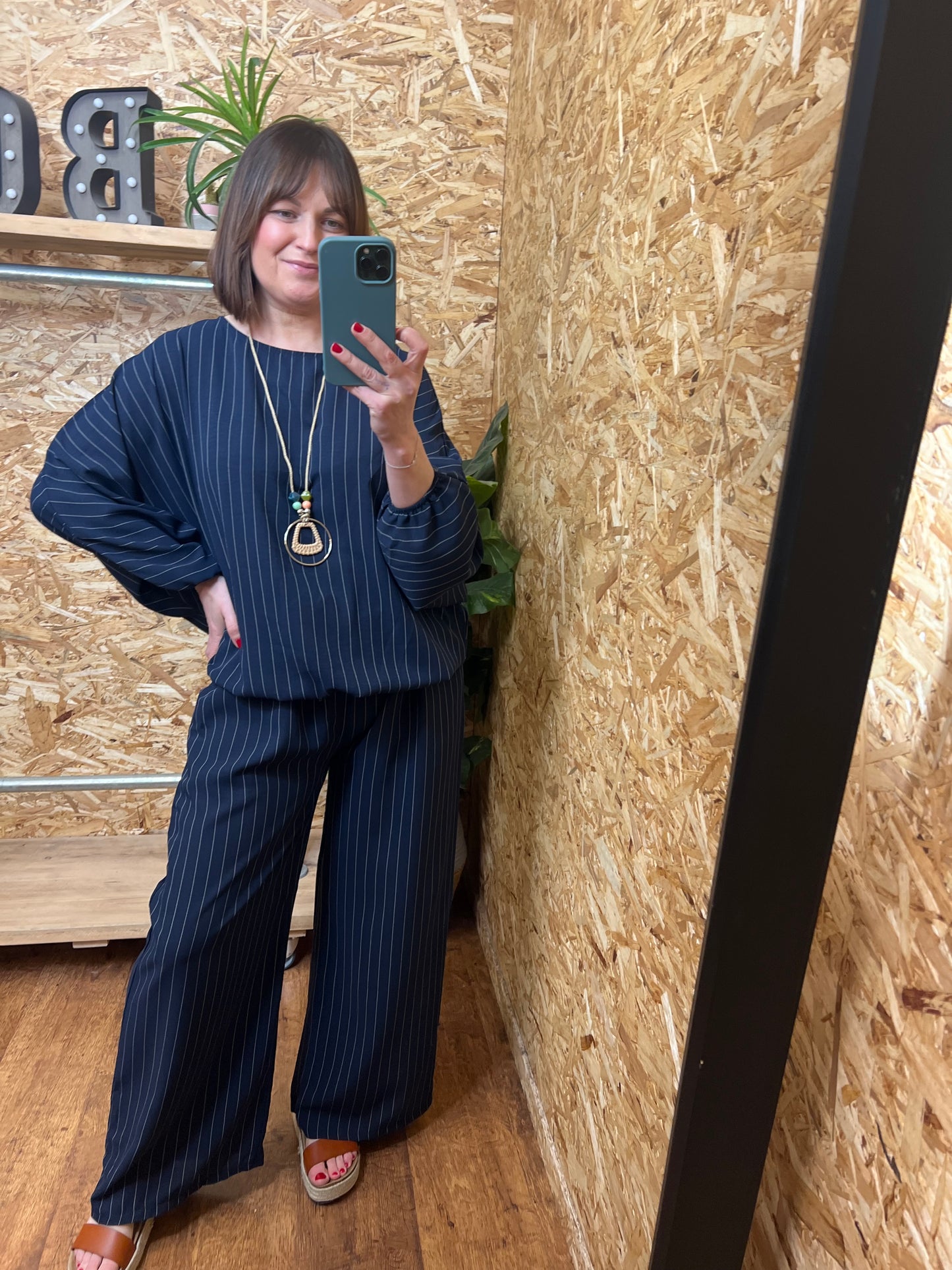 Ebony Pin Stripe Co ord