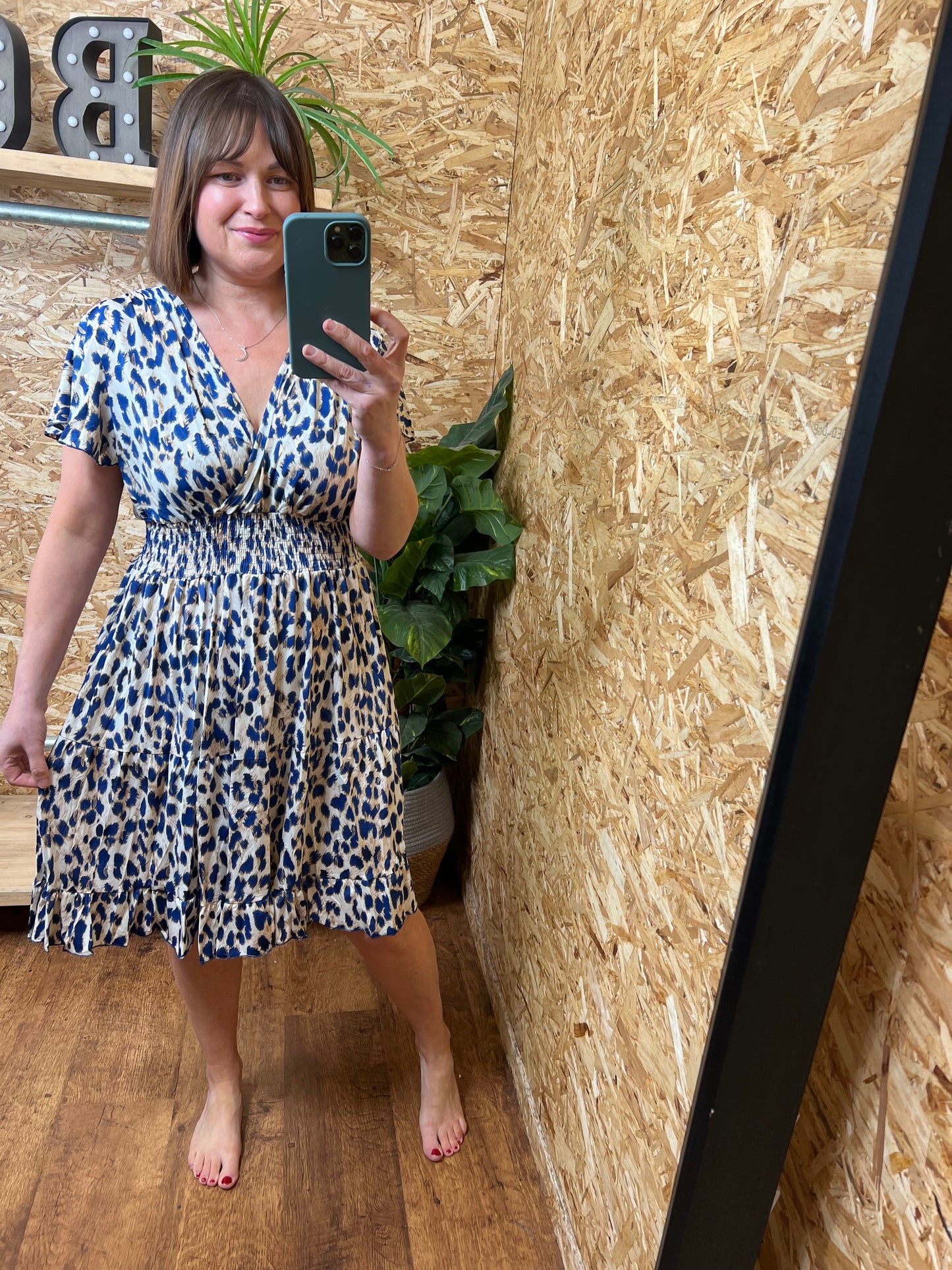 Slinky Animal Print Dress
