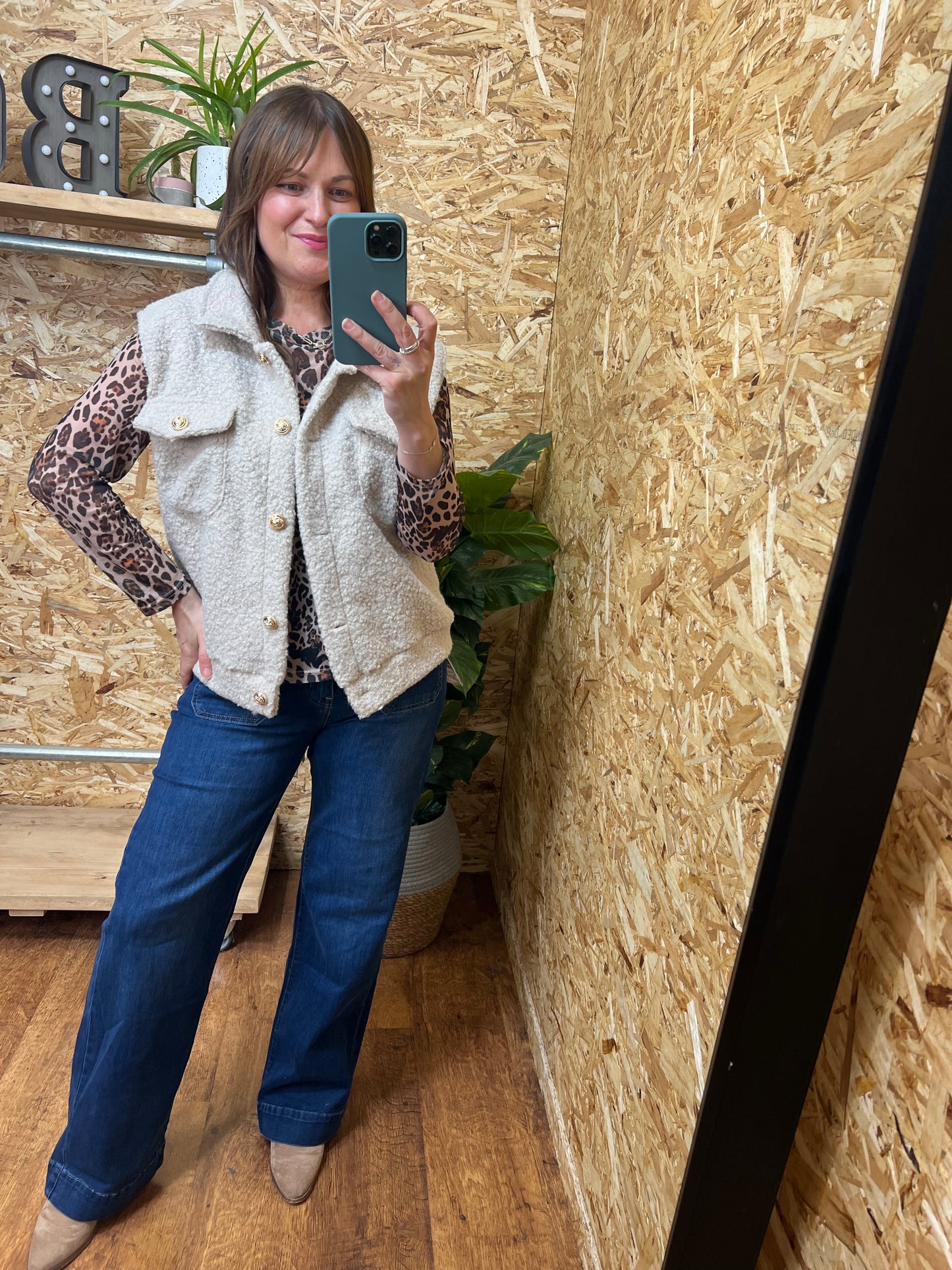 Gold Button Boucle Waistcoat