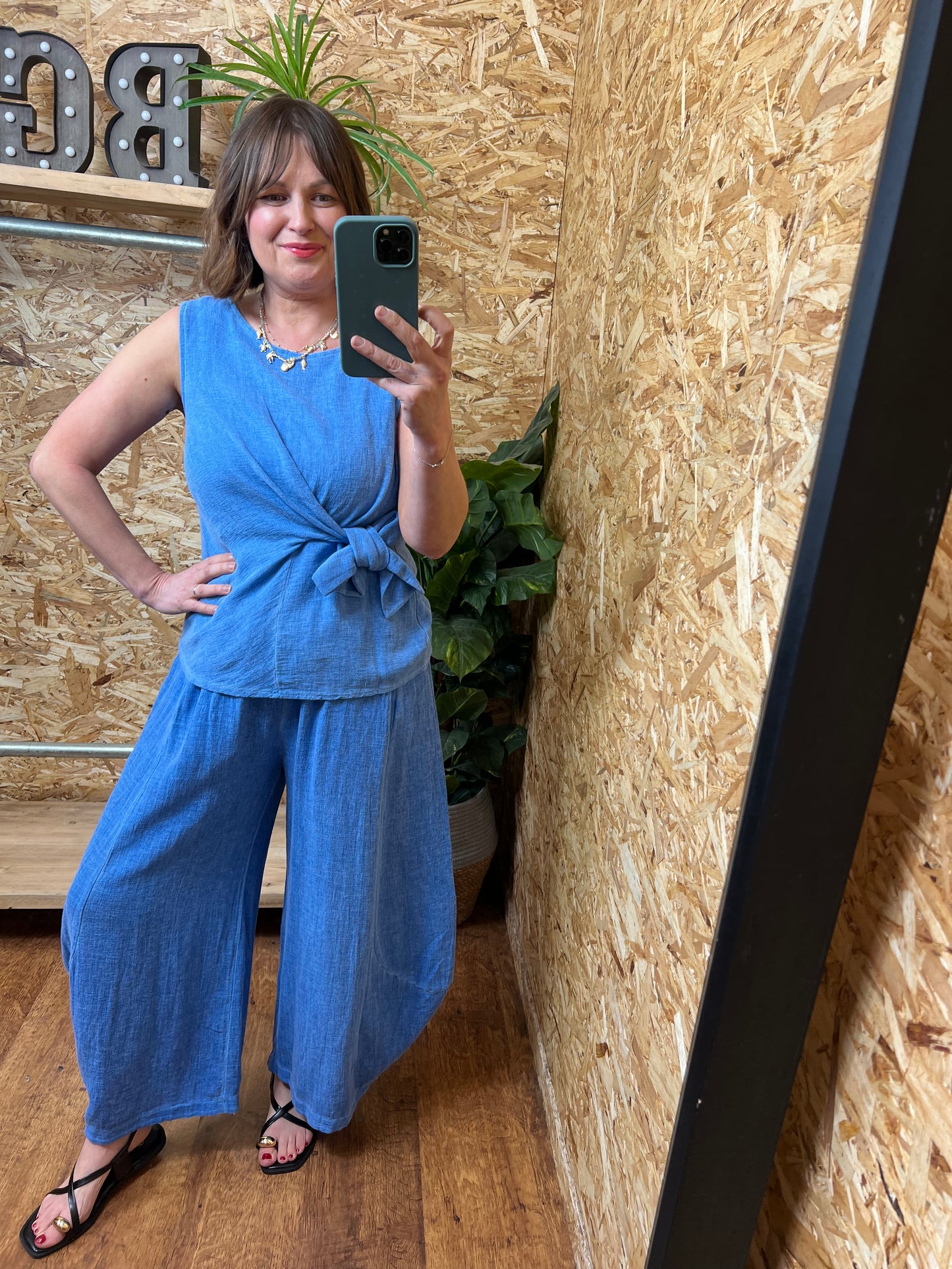 Nola Tie Front Top
