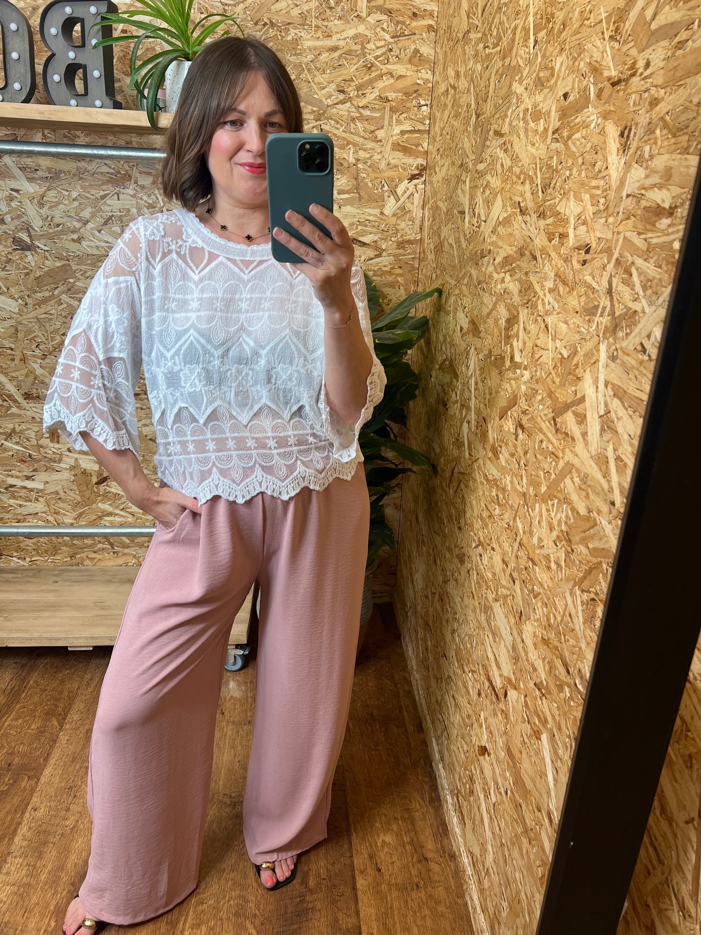 Lace Panel Top
