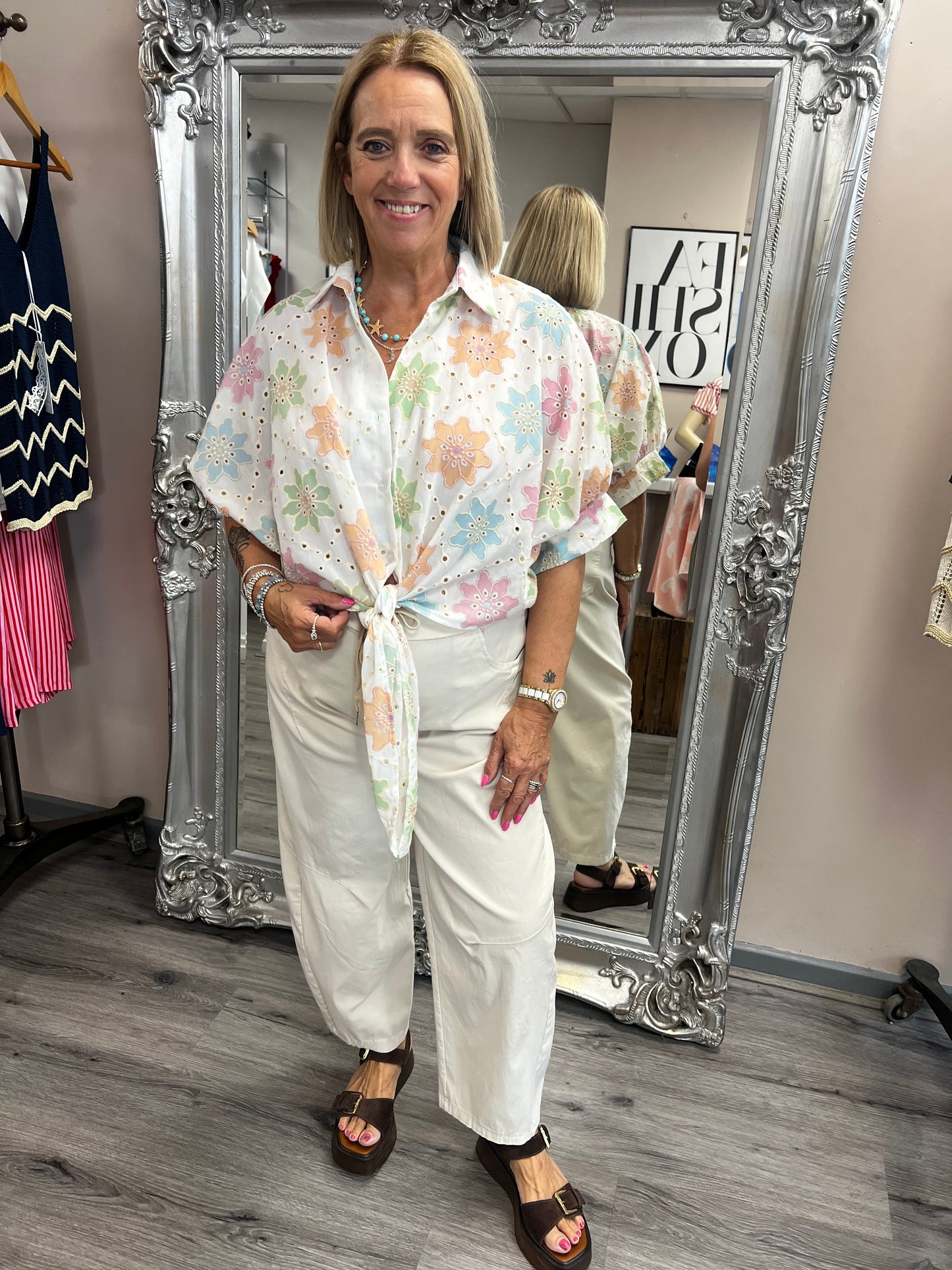 Flower Power Tie Shirt