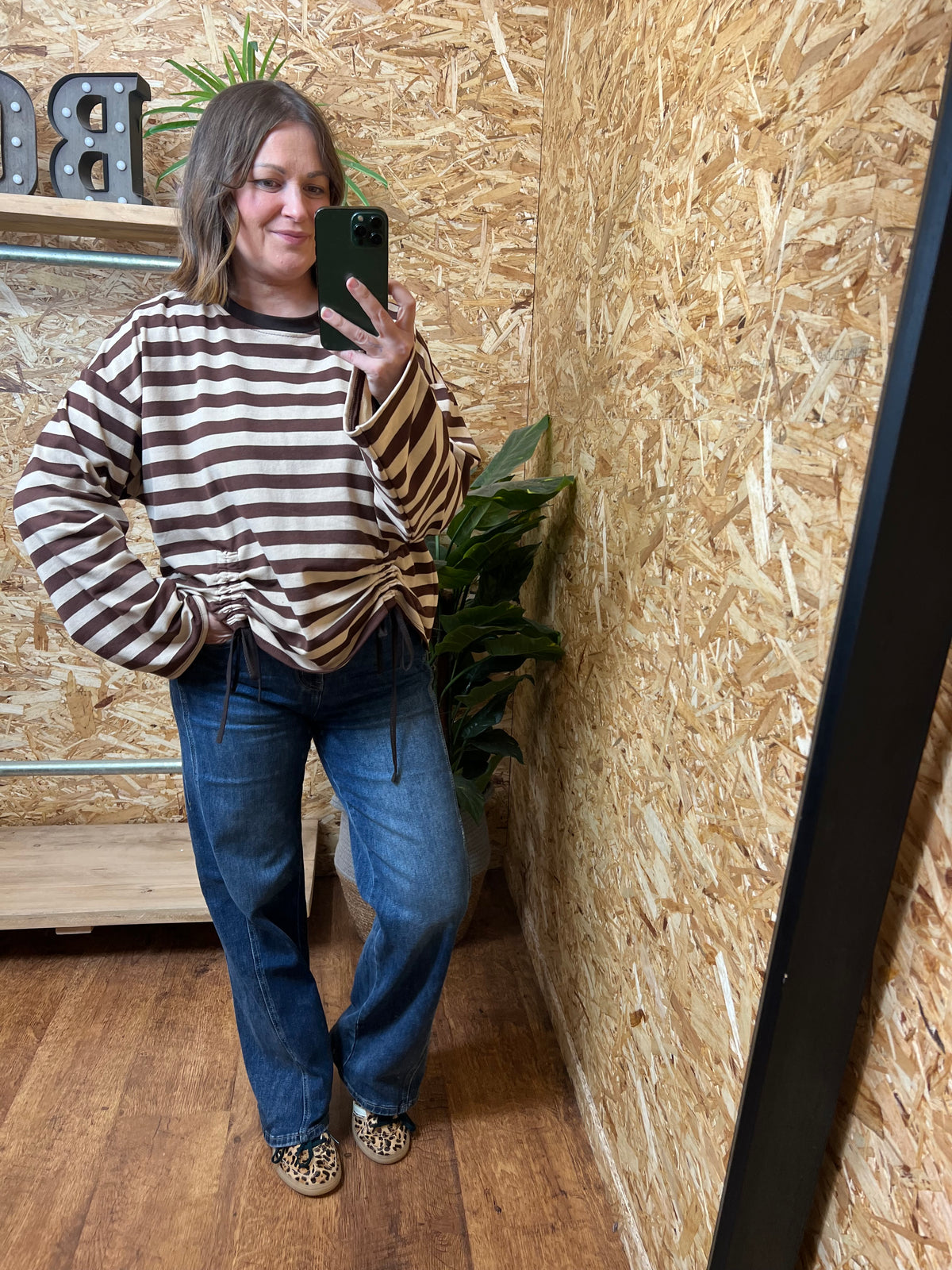 Ruched Front Sweatshirt