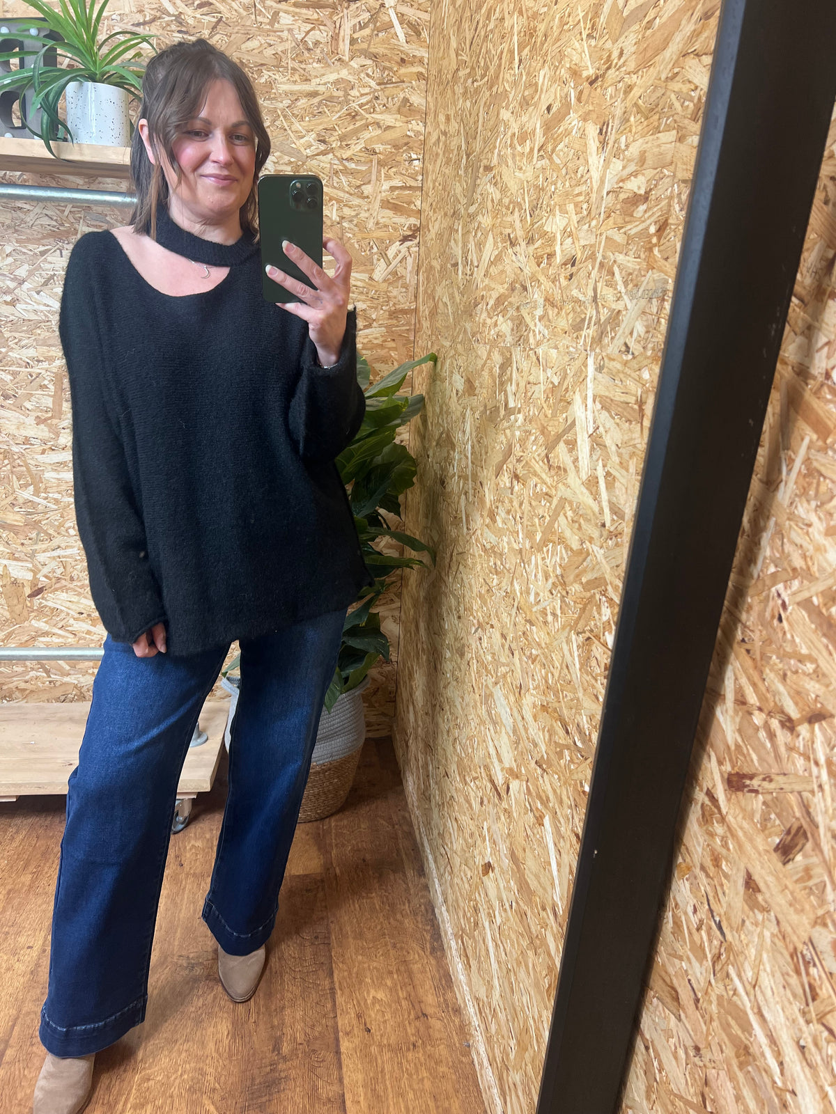 Slash Neck Knit