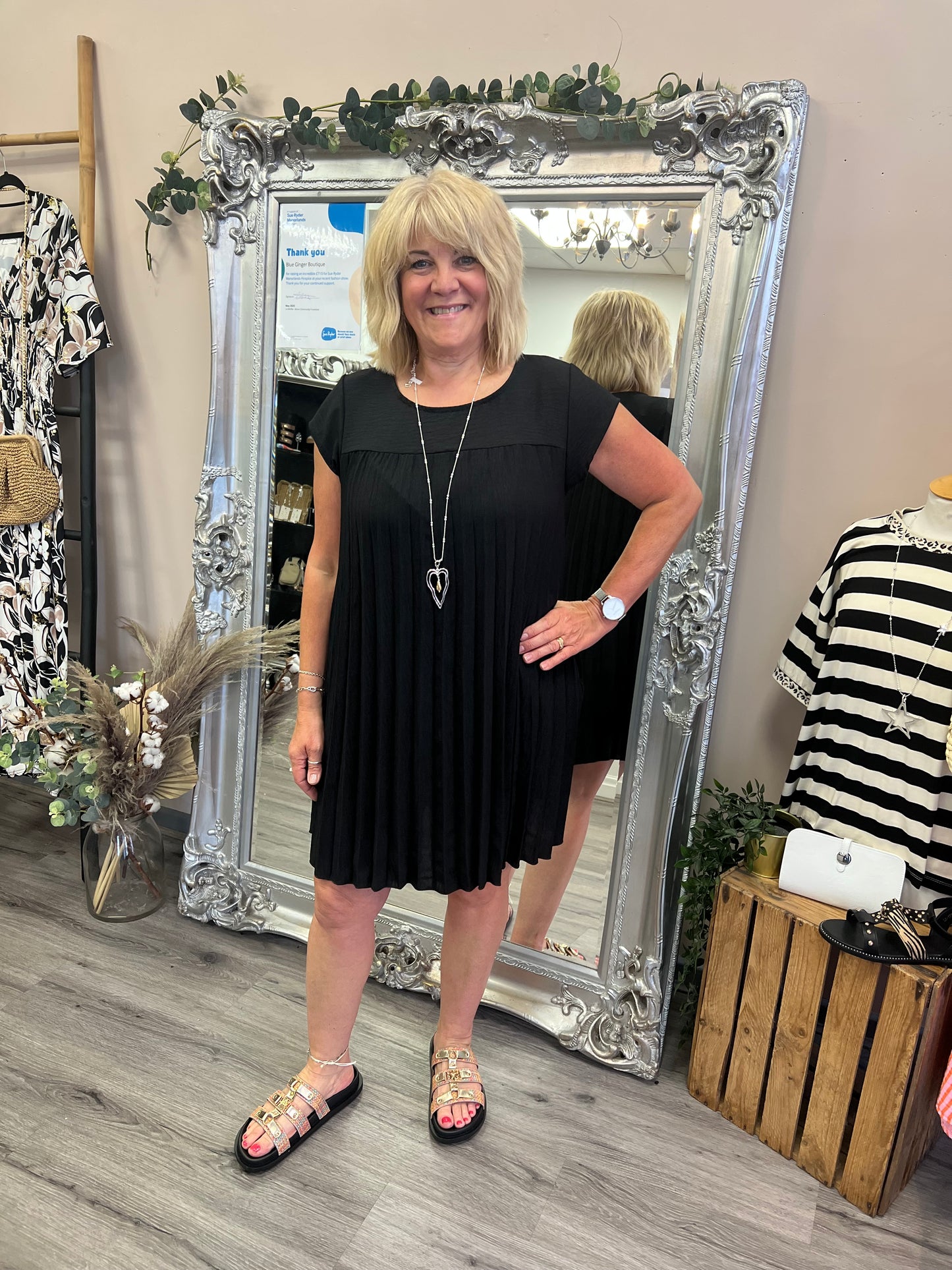 Amelia Pleated Dress