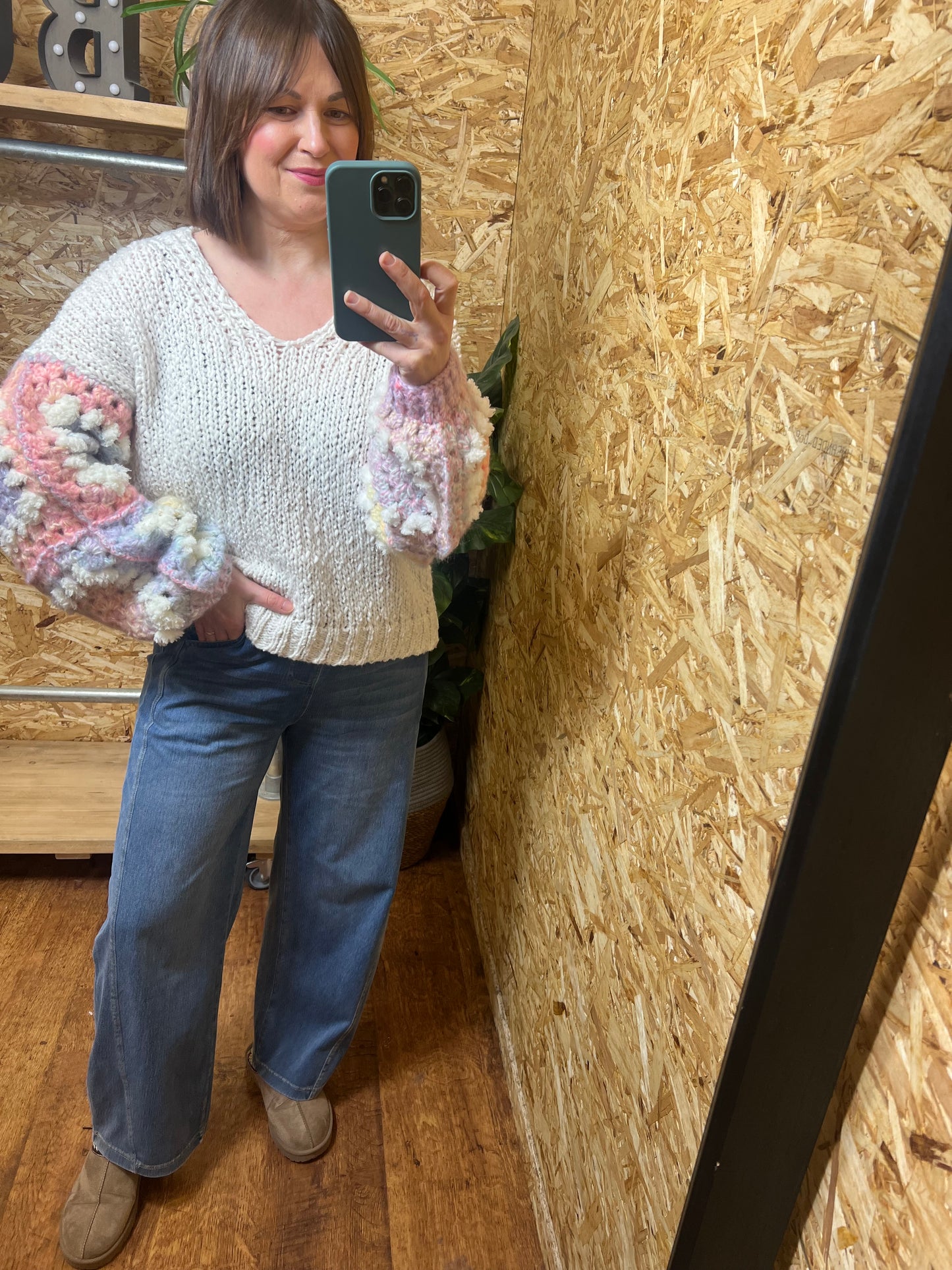 Crochet Sleeve Knit