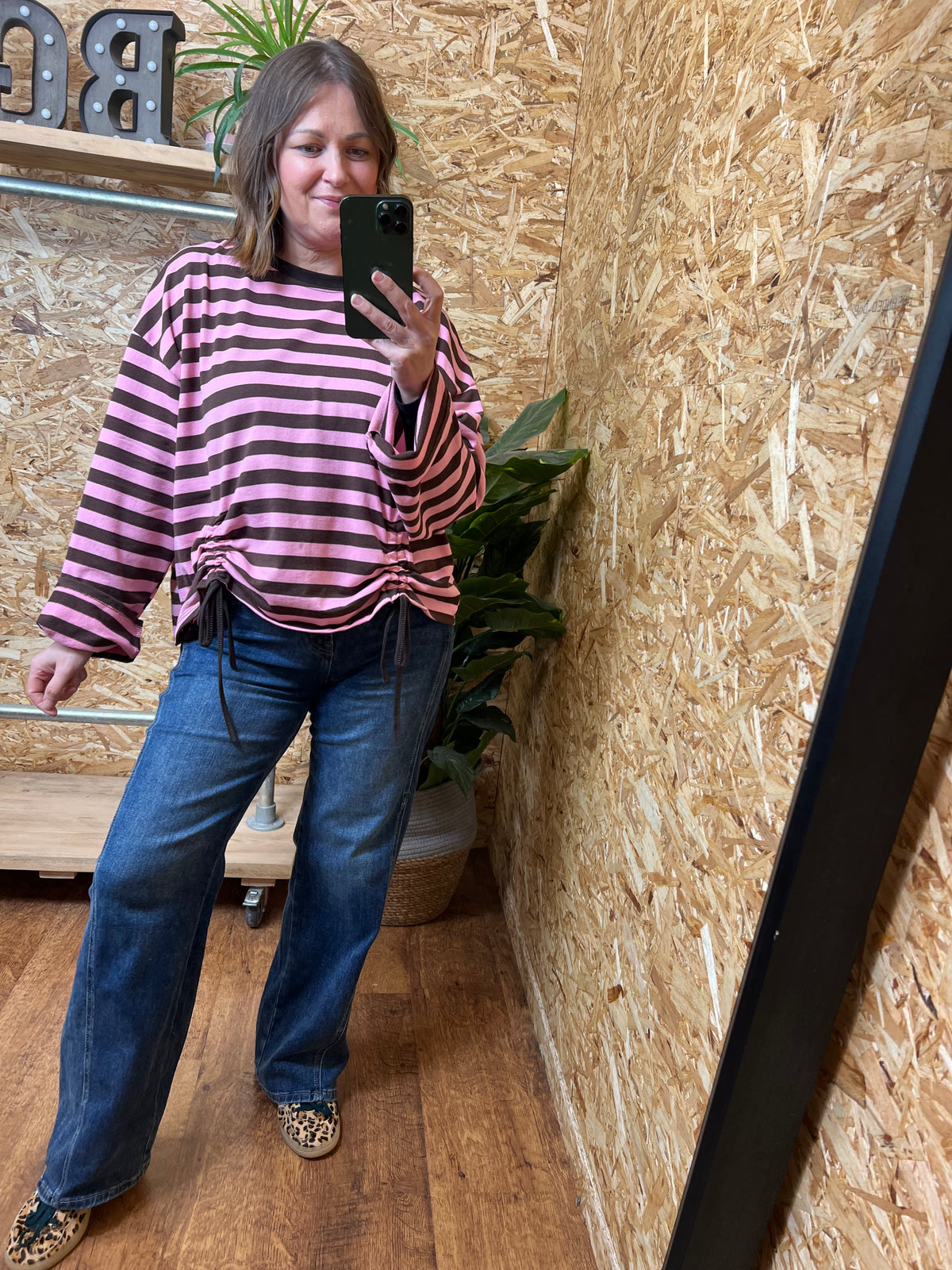 Ruched Front Sweatshirt
