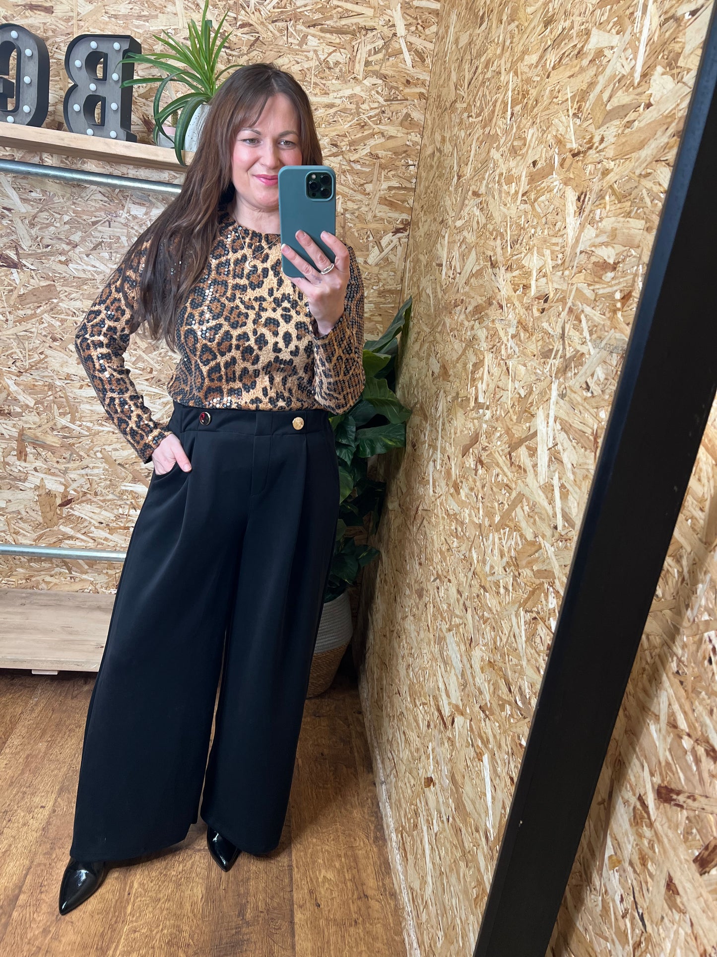 Gold Button Trousers