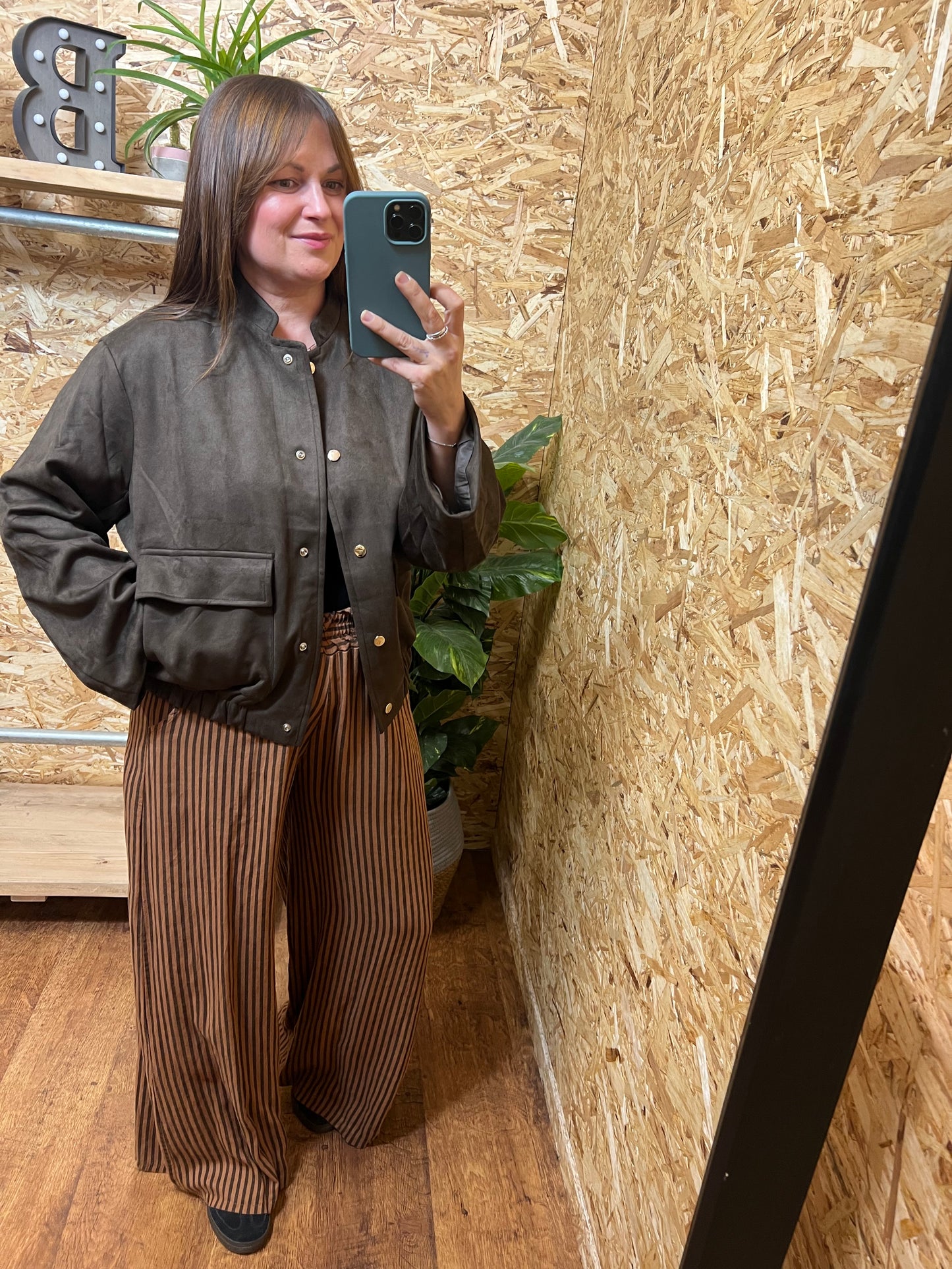 Suedette Bomber Jacket