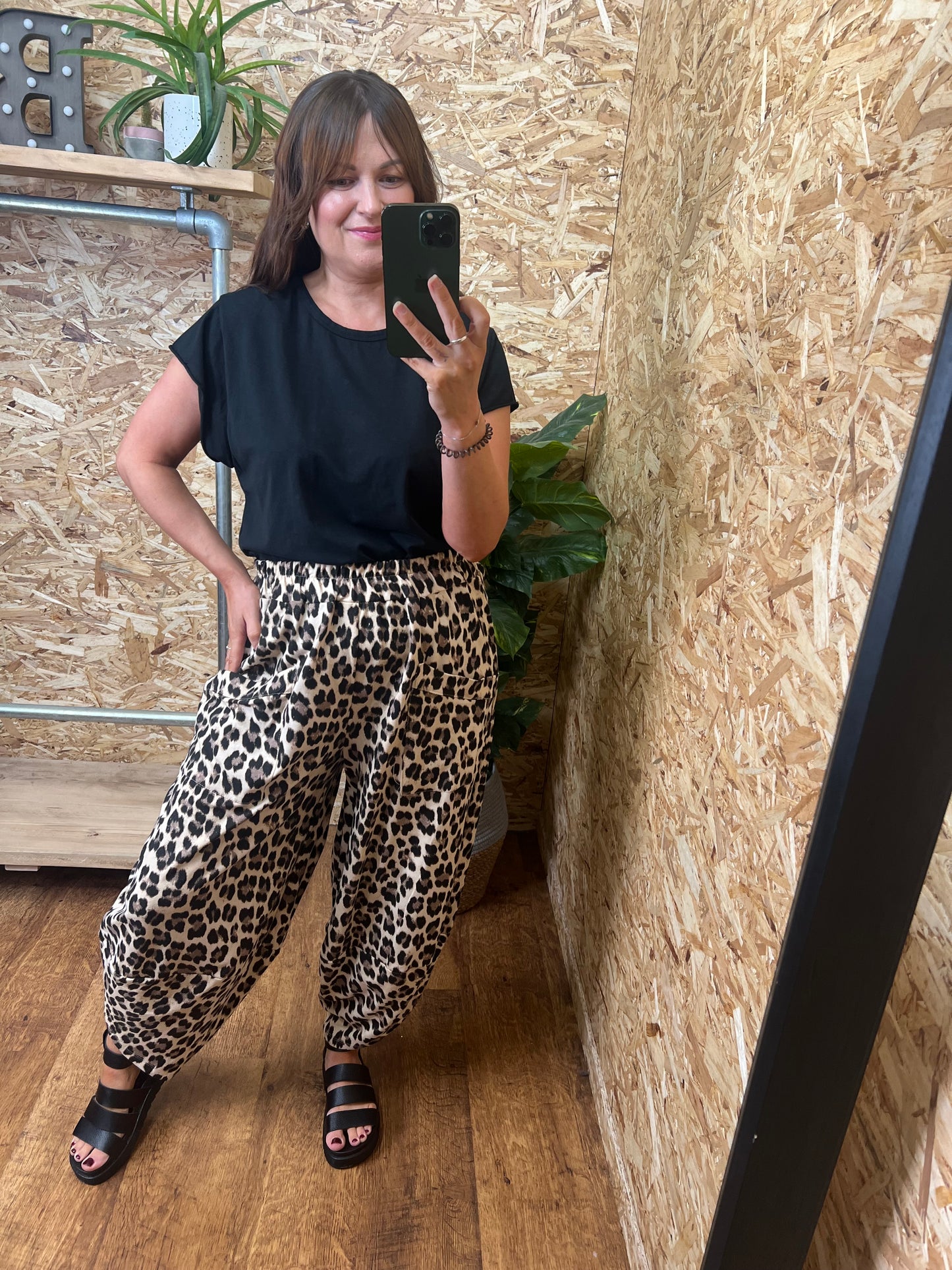 Aubrey Leopard Cocoon Trousers