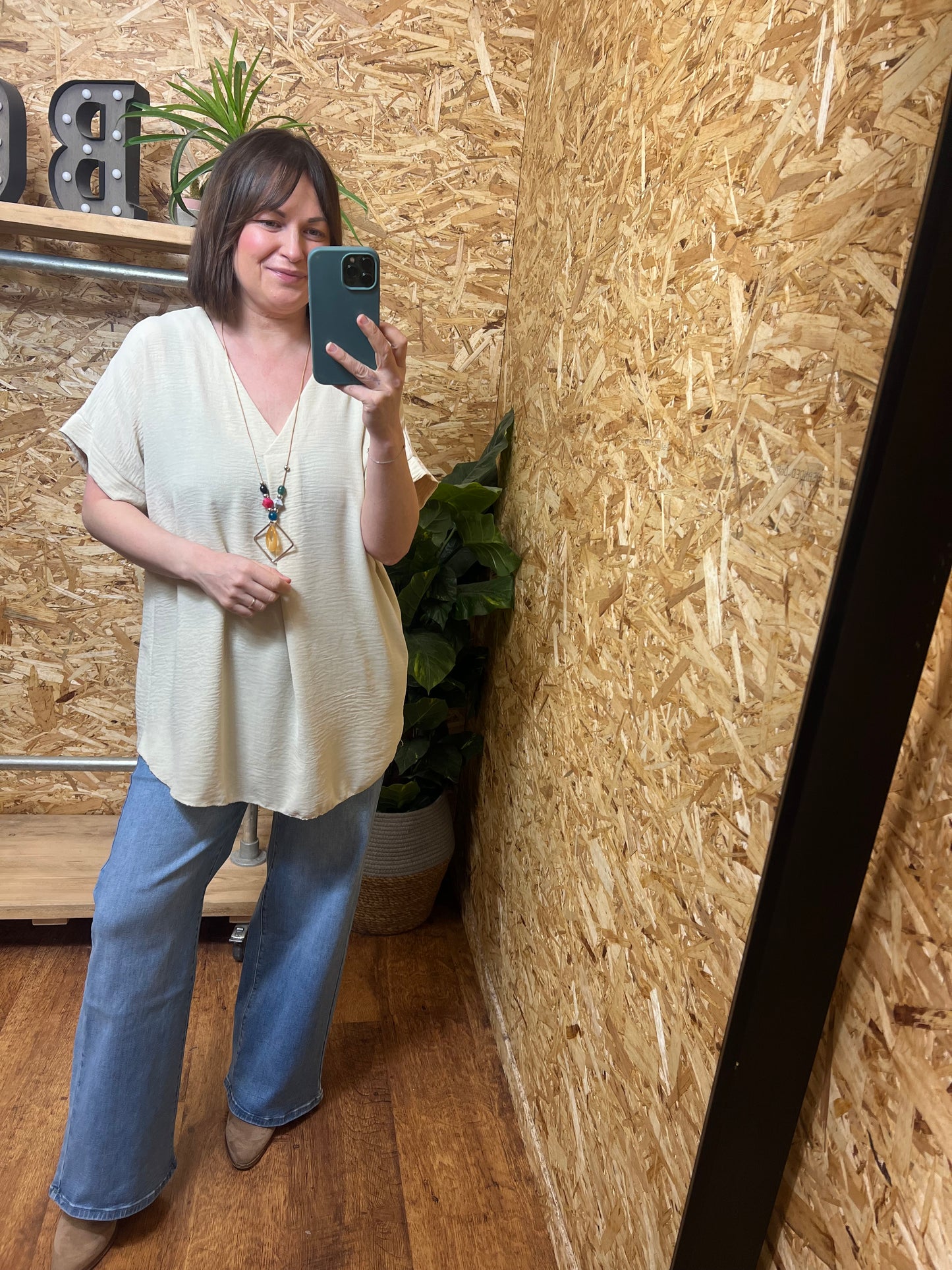 Ebony V Neck Top