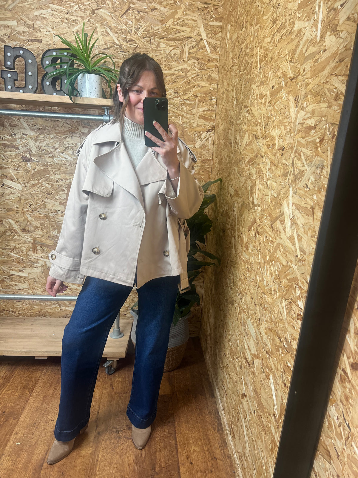 Short Belted Trench