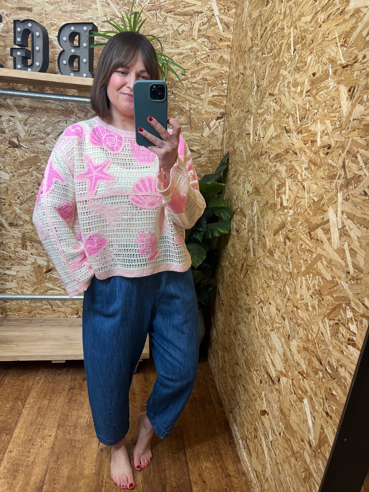 Denim Barrel Trouser