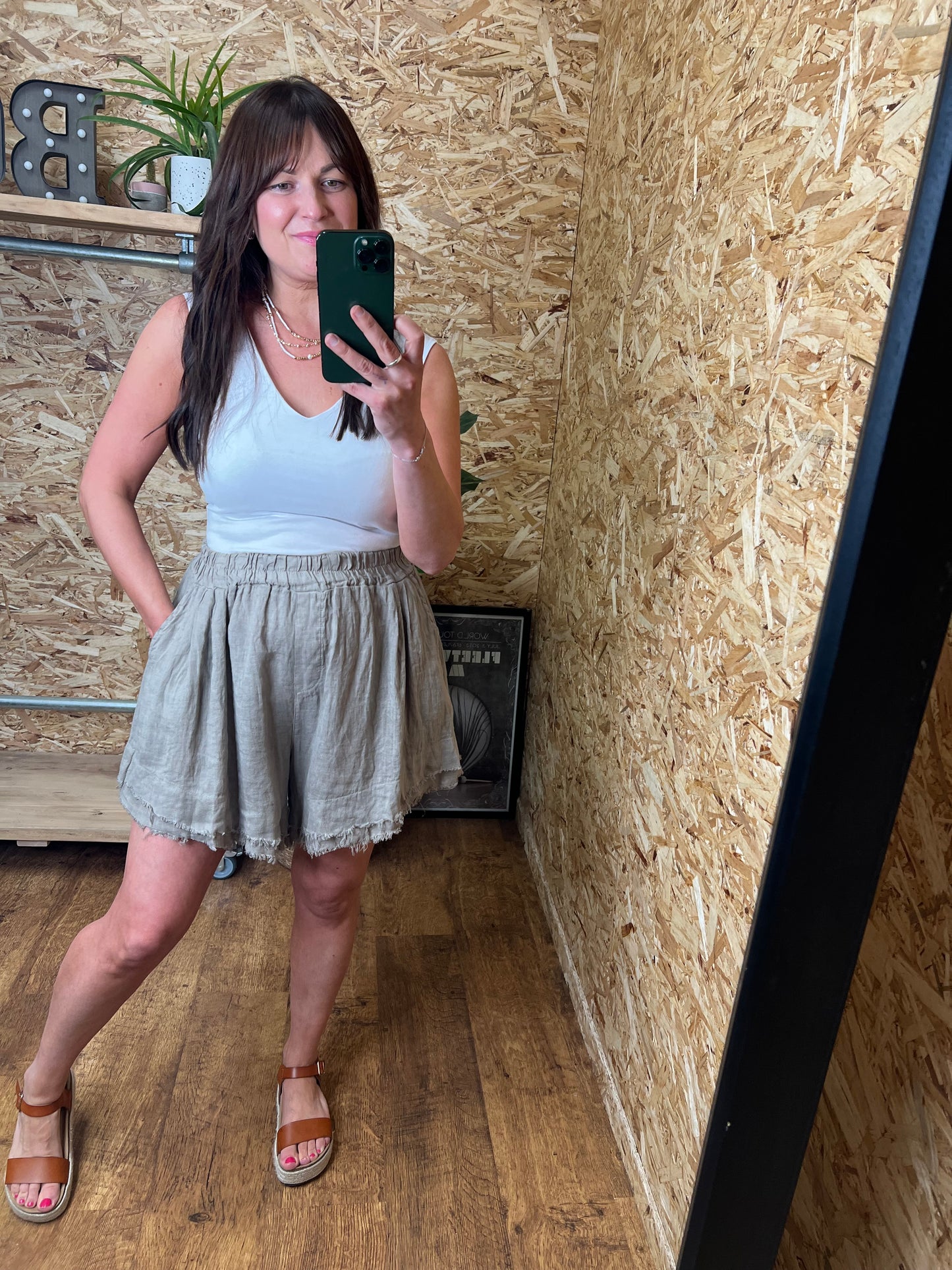 Athena Linen Shorts