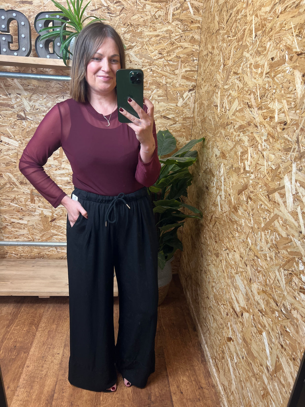 Plain Mesh Top