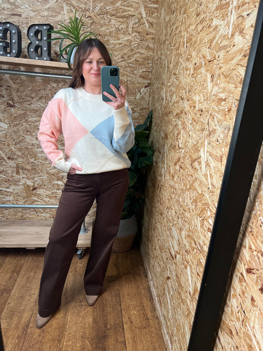 Argyle Knit - Pastel